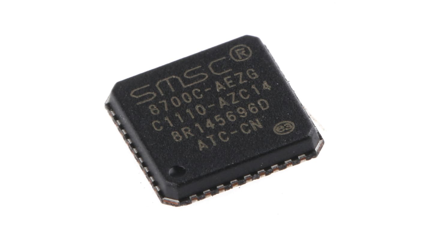 Microchip LAN8700C-AEZG, Ethernet Transceiver, 3.3 V, 36-Pin QFN