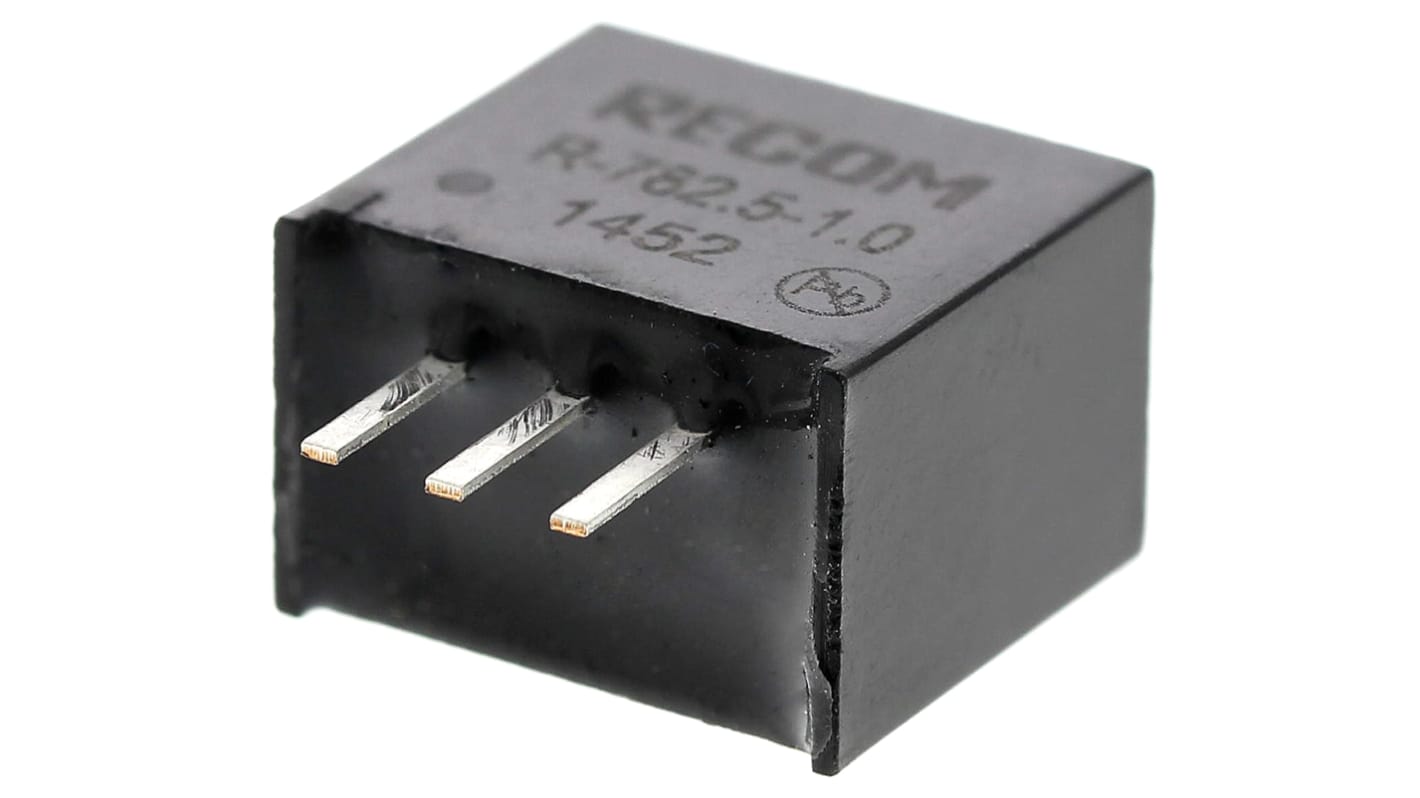 Recom スルーホール スイッチングレギュレータ 4.75 → 18V dc To 2.5V dc 1A