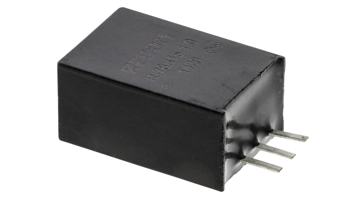 Regulator przełączający, Uwe 32V dc, Uwy 15V dc, Iwy 1A, Recom, R-78B-1.0