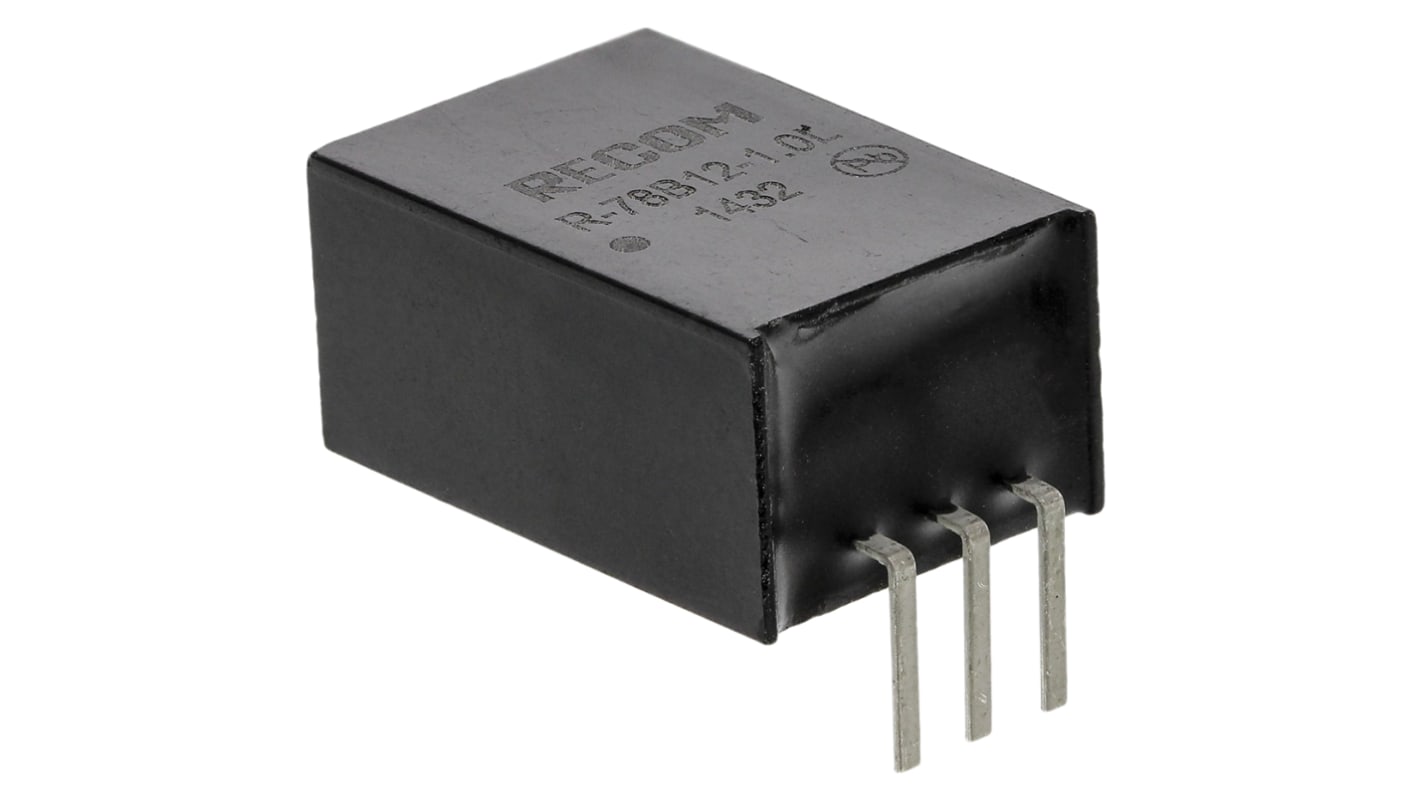 Regulator przełączający, Uwe 32V dc, Uwy 12V dc, Iwy 1A, Recom, R-78B-1.0(L)