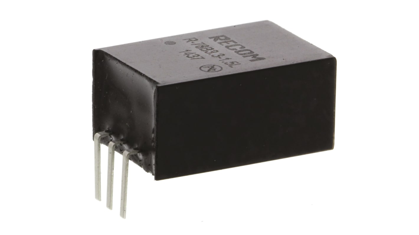 Regolatore switching Recom, ingresso 4.75 → 18V cc, uscita 3.3V cc, 1.5A