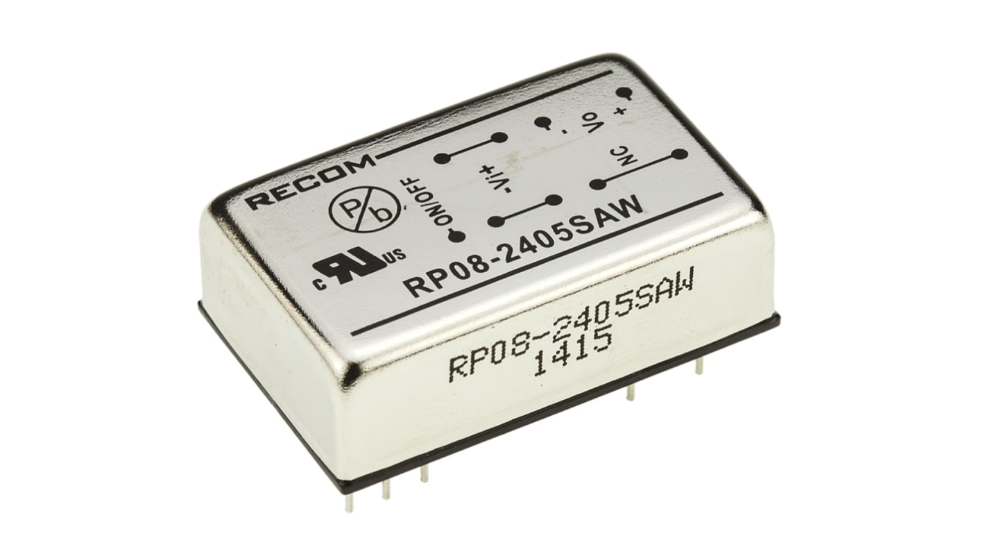 Convertitore c.c.-c.c. 8W, Vin 9 → 36 V c.c., Vout 5V cc, 1.6kV cc Sì Sì