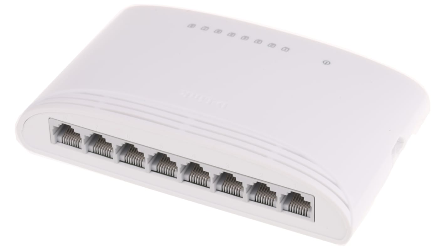 D-Link 8-Port Gigabit Unmanaged Desktop Switch Netzwerk Switch Desktop 8-Port Unmanaged 10/100/1000Mbit/s UK 142 x 75 x
