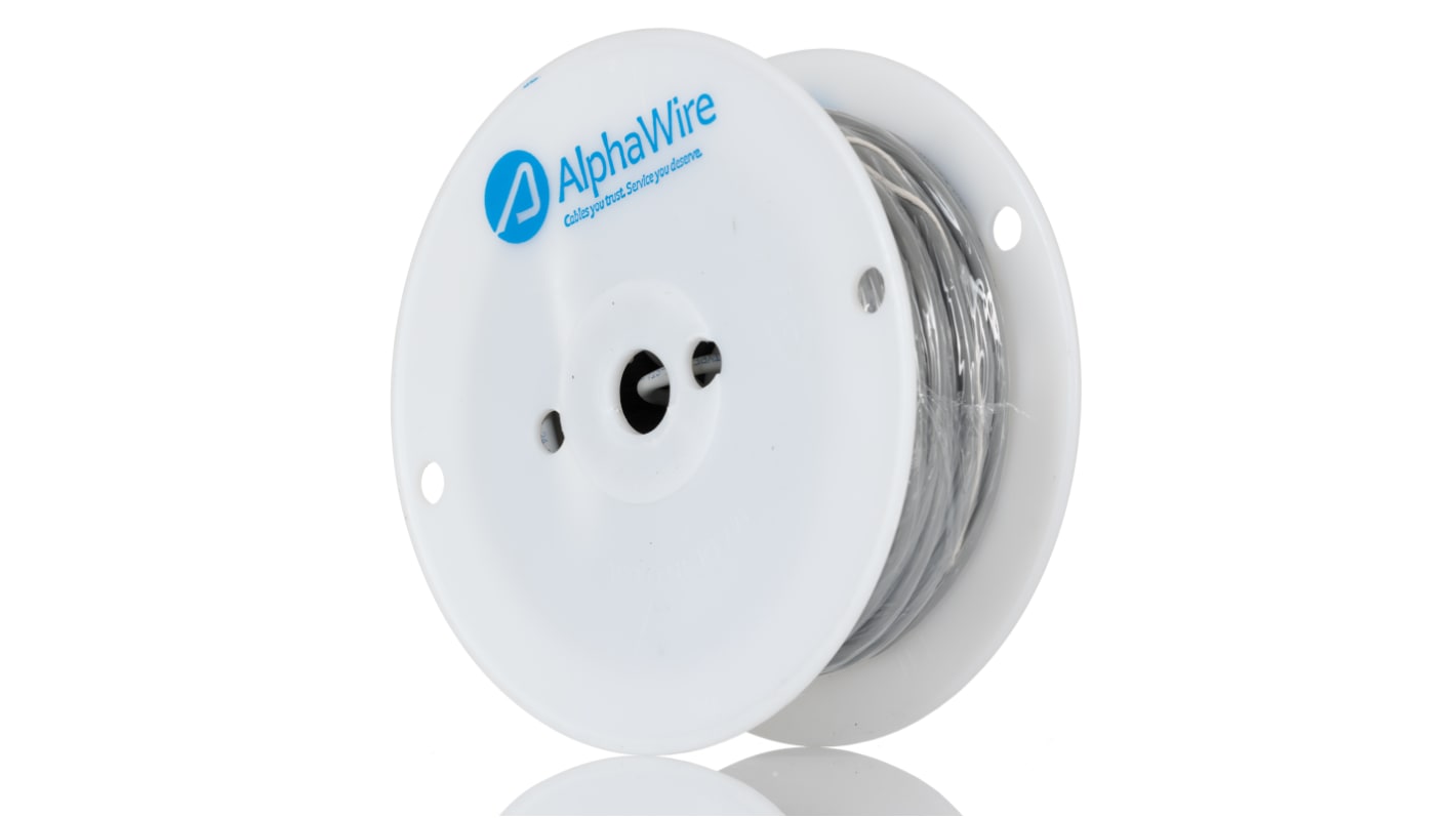 Alpha Wire Alpha Essentials LSZH Communication & Control Series Data Cable, 1 Pairs, 2 Cores, 0.22 mm², Screened, 24