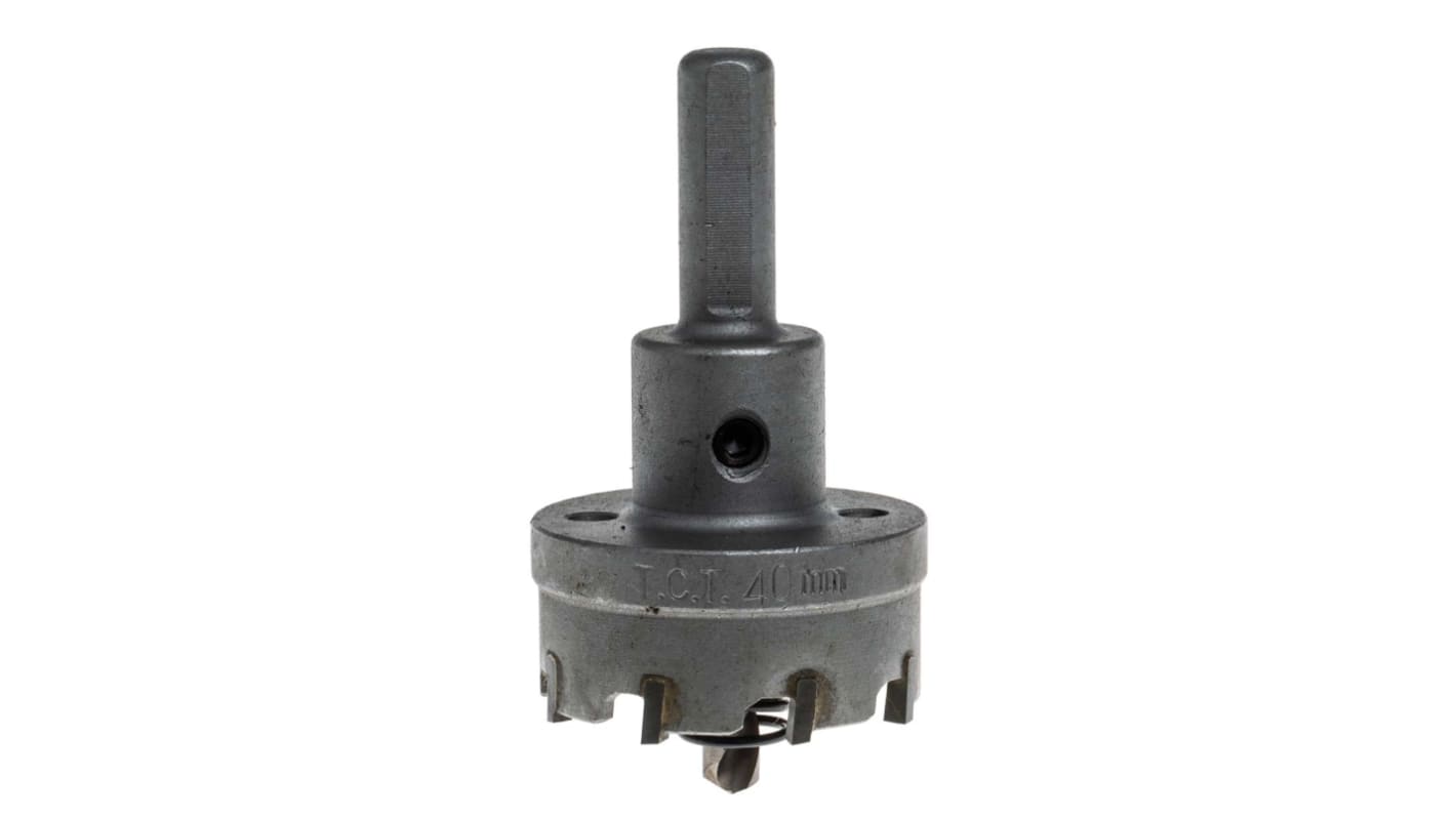 RS PRO Wolframcarbid-Spitze Kernbohrkrone mit Zentrierbohrer, Ø 40mm 1-Stk. / Bohrtiefe 13mm
