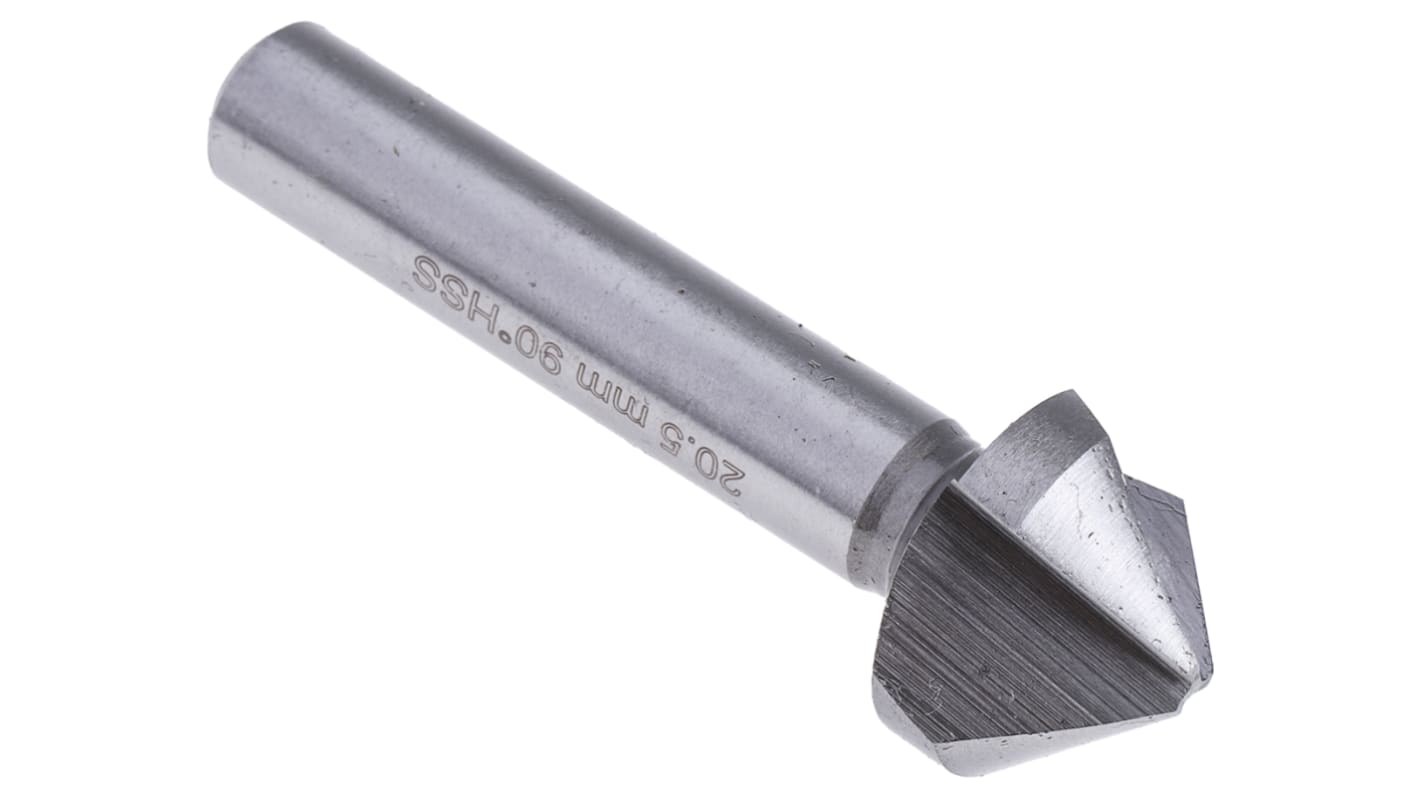 RS PRO HSS Bohrer Ø 20.5mm, 3 Schneiden, 90°, 63 mm