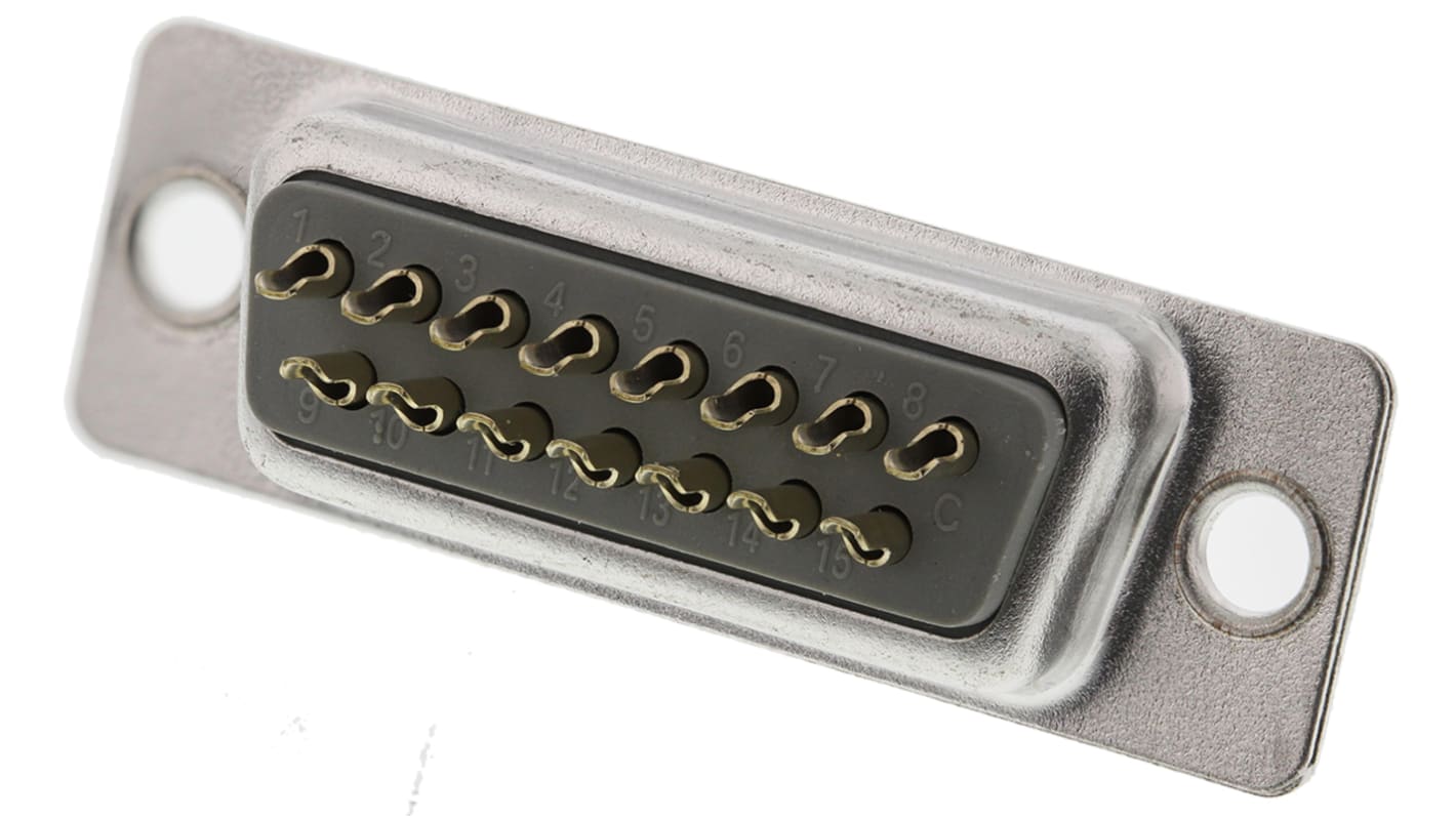 ASSMANN WSW A-DF 15 Way Panel Mount D-sub Connector Socket
