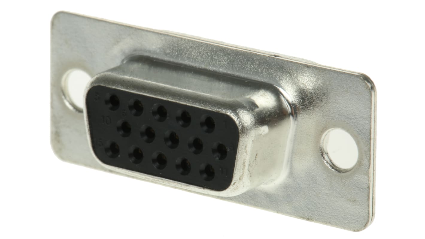 ASSMANN WSW A-HDF 15 Way Through Hole D-sub Connector Socket