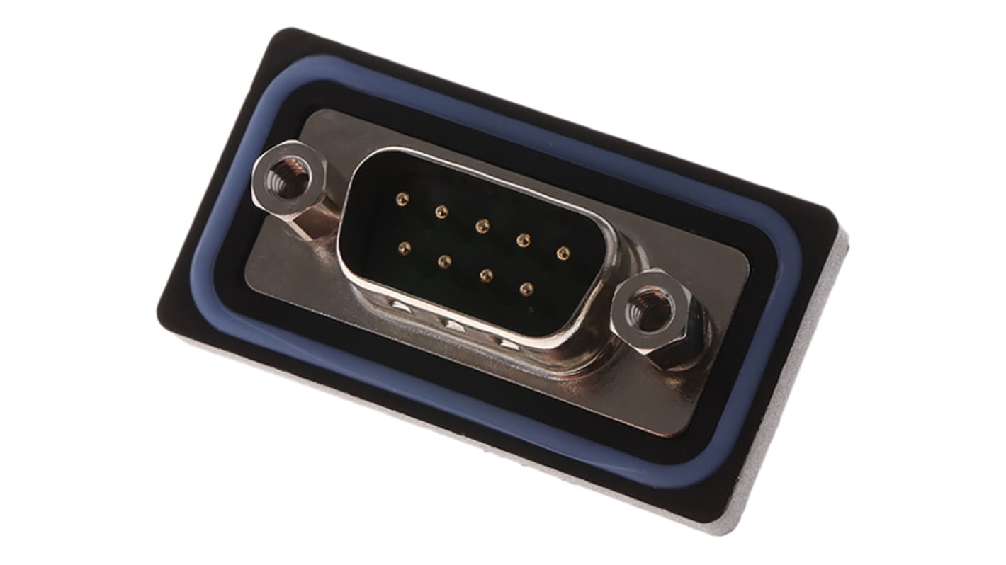 Conector D-sub ASSMANN WSW, Serie A-DS, paso 2.77mm, Recto D-Sub impermeable, Montaje en Panel Mount, Macho,