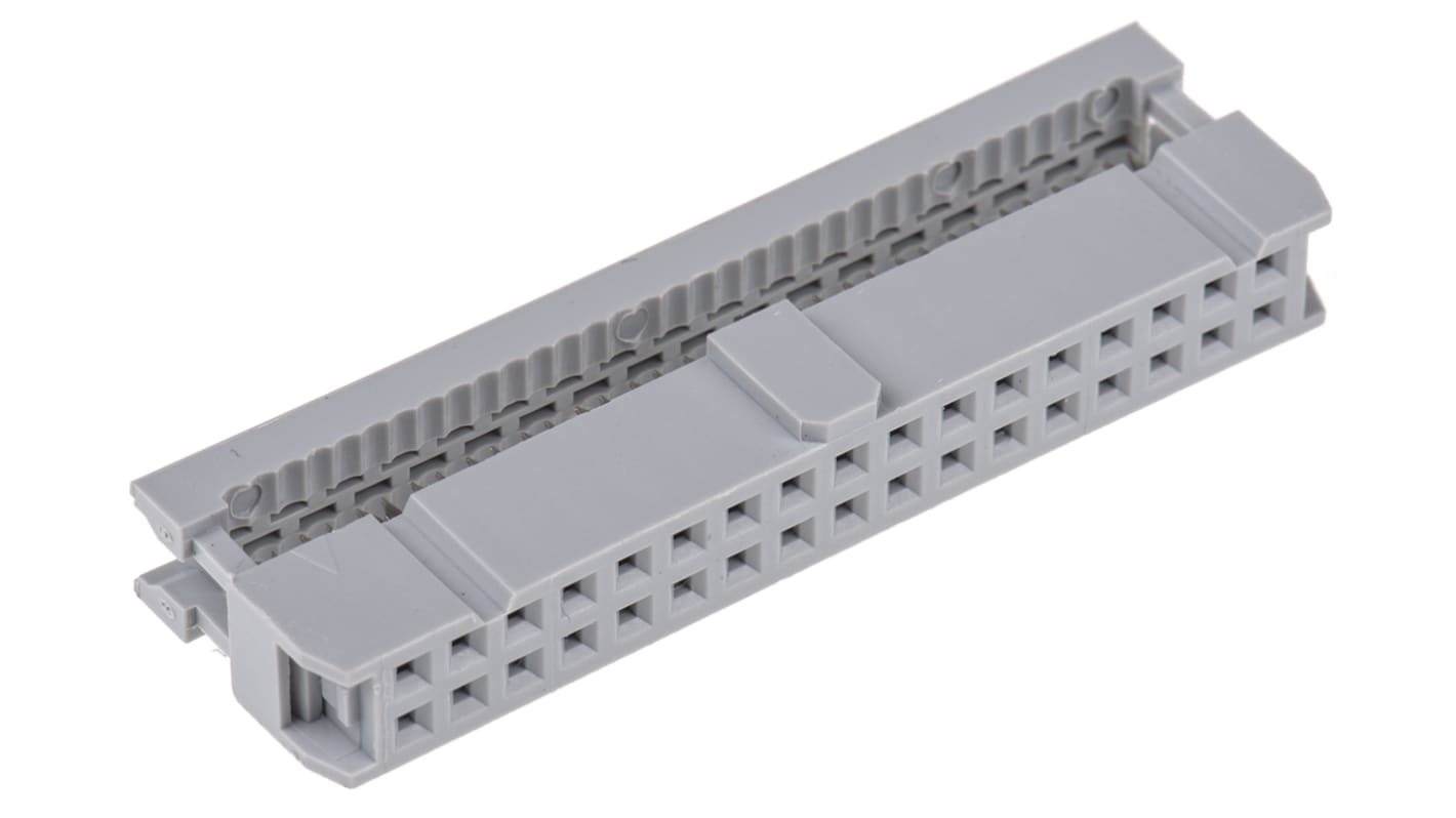 Conector IDC hembra ASSMANN WSW serie AWP de 34 vías, paso 2.54mm, 2 filas, Montaje de Cable