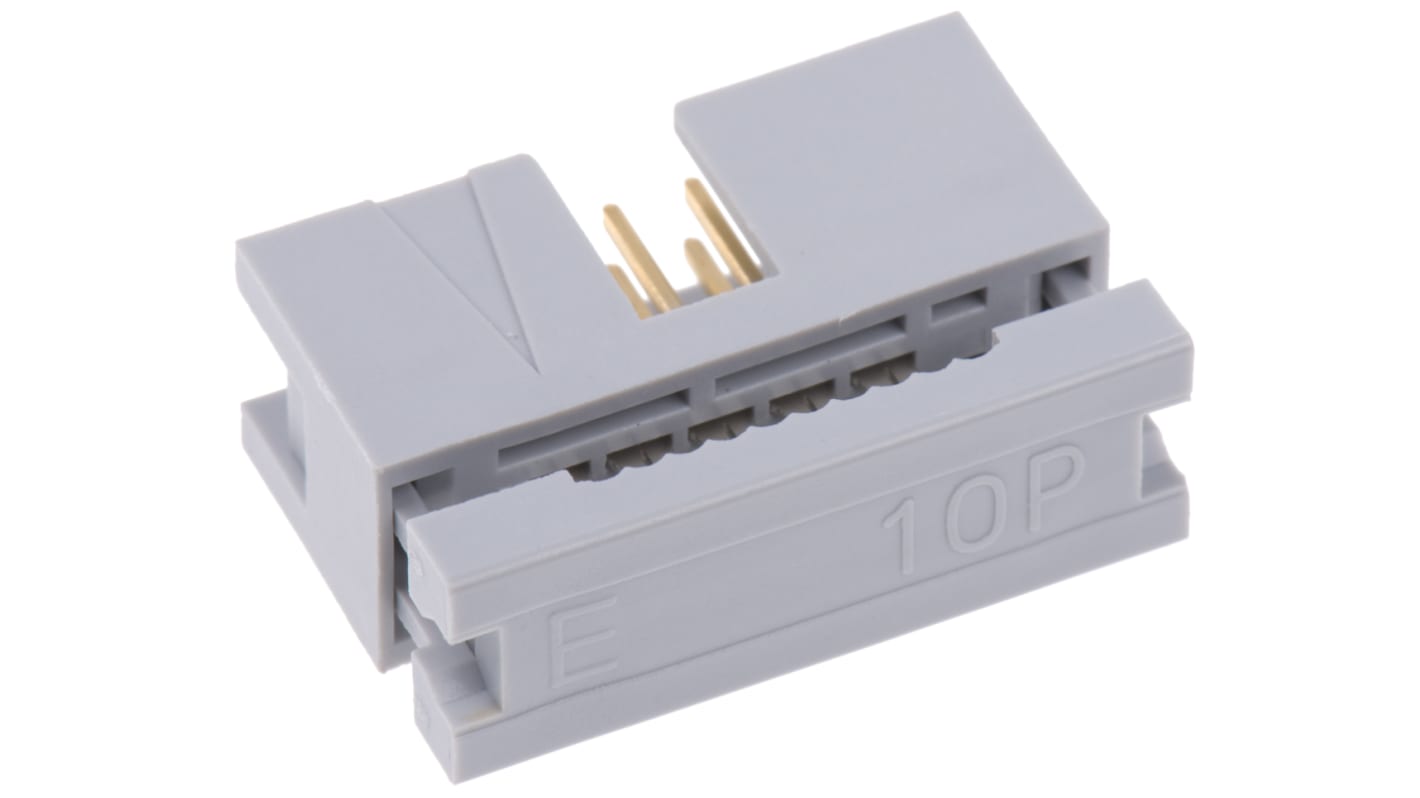 ASSMANN WSW 10-Way IDC Connector Plug for Cable Mount, 2-Row