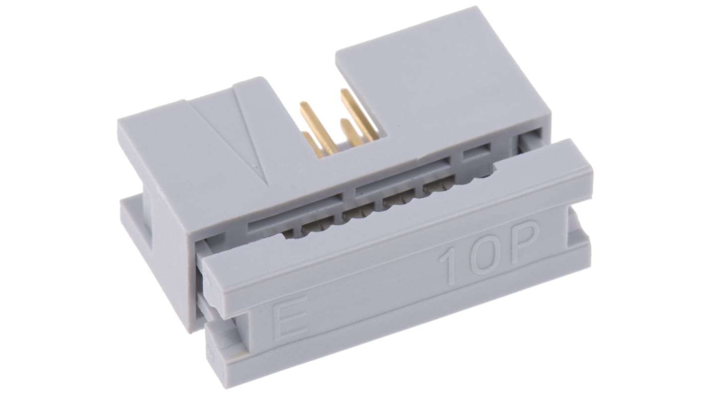 ASSMANN WSW IDC连接器, 公插, 10p, 2.54mm间距, 2排, 电缆安装, 直角, AWHC系列