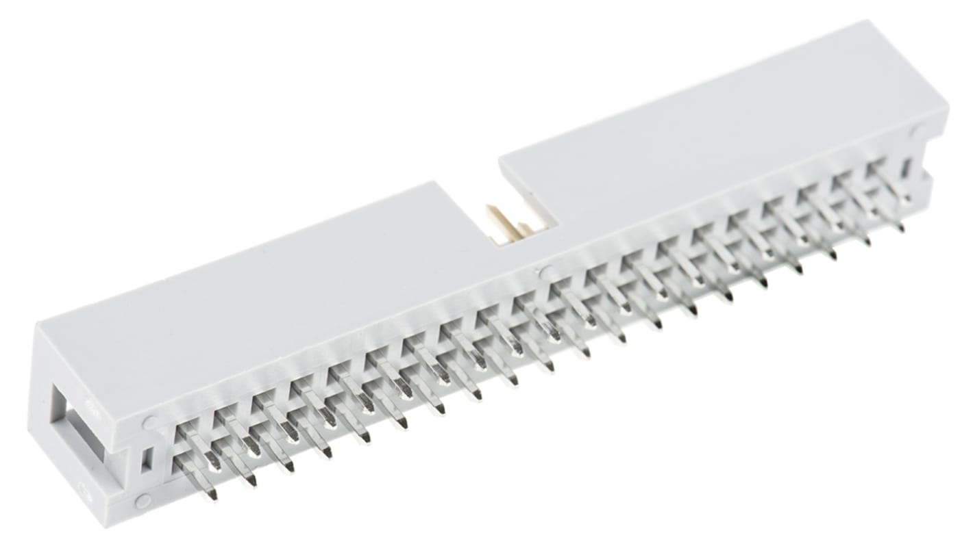 ASSMANN WSW AWHW Series Straight Through Hole PCB Header, 40 Contact(s), 2.54mm Pitch, 2 Row(s), Shrouded