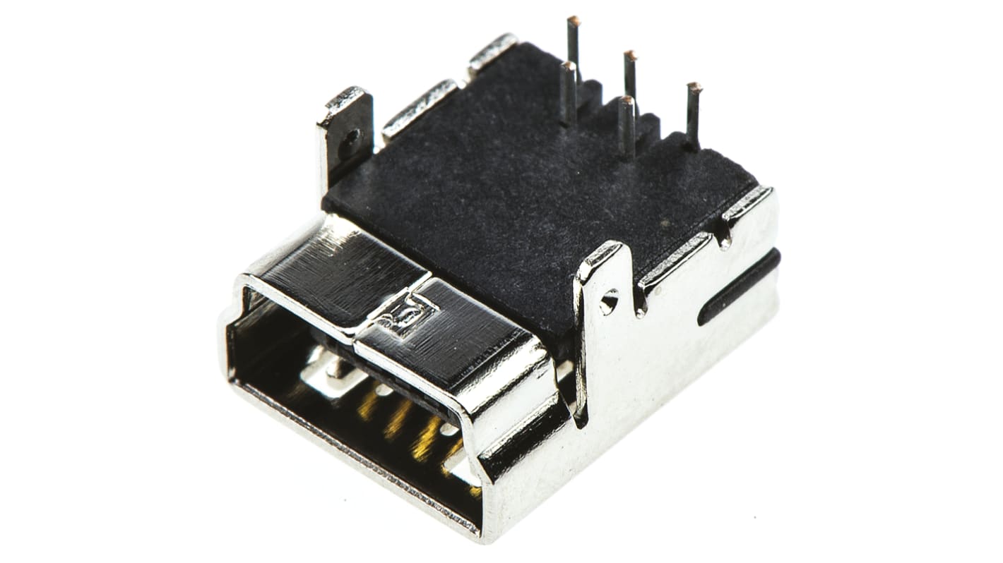 ASSMANN WSW Right Angle, Through Hole, Socket Type B USB Connector