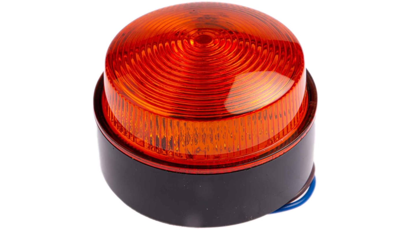 Moflash X 80 Series Amber Flashing Beacon, 115 → 230 V ac, Surface Mount, Xenon Bulb, IP67