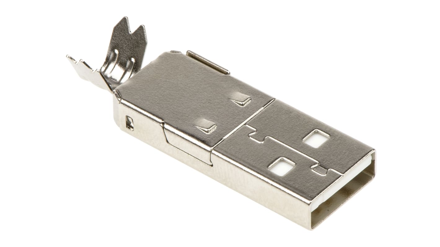 Connettore USB tipo A ASSMANN WSW Maschio, Montaggio su cavo
