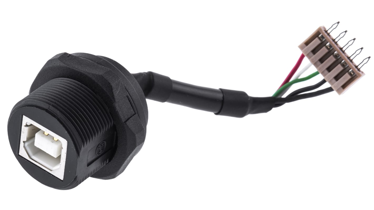 Connettore USB tipo B 2.0 ASSMANN WSW Femmina, Montaggio a pannello