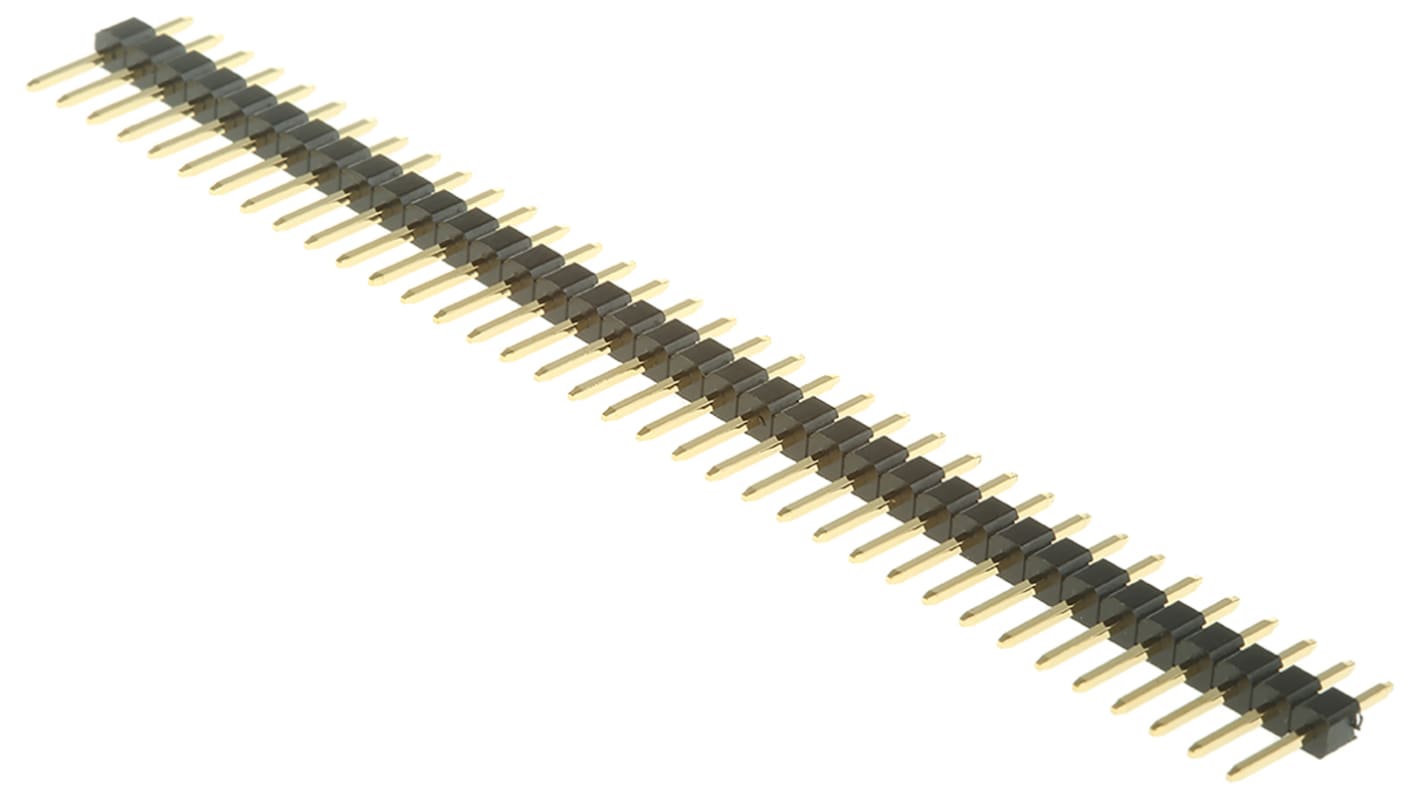 ASSMANN WSW AW140 Series Straight Through Hole Pin Header, 36 Contact(s), 2.54mm Pitch, 1 Row(s), Unshrouded