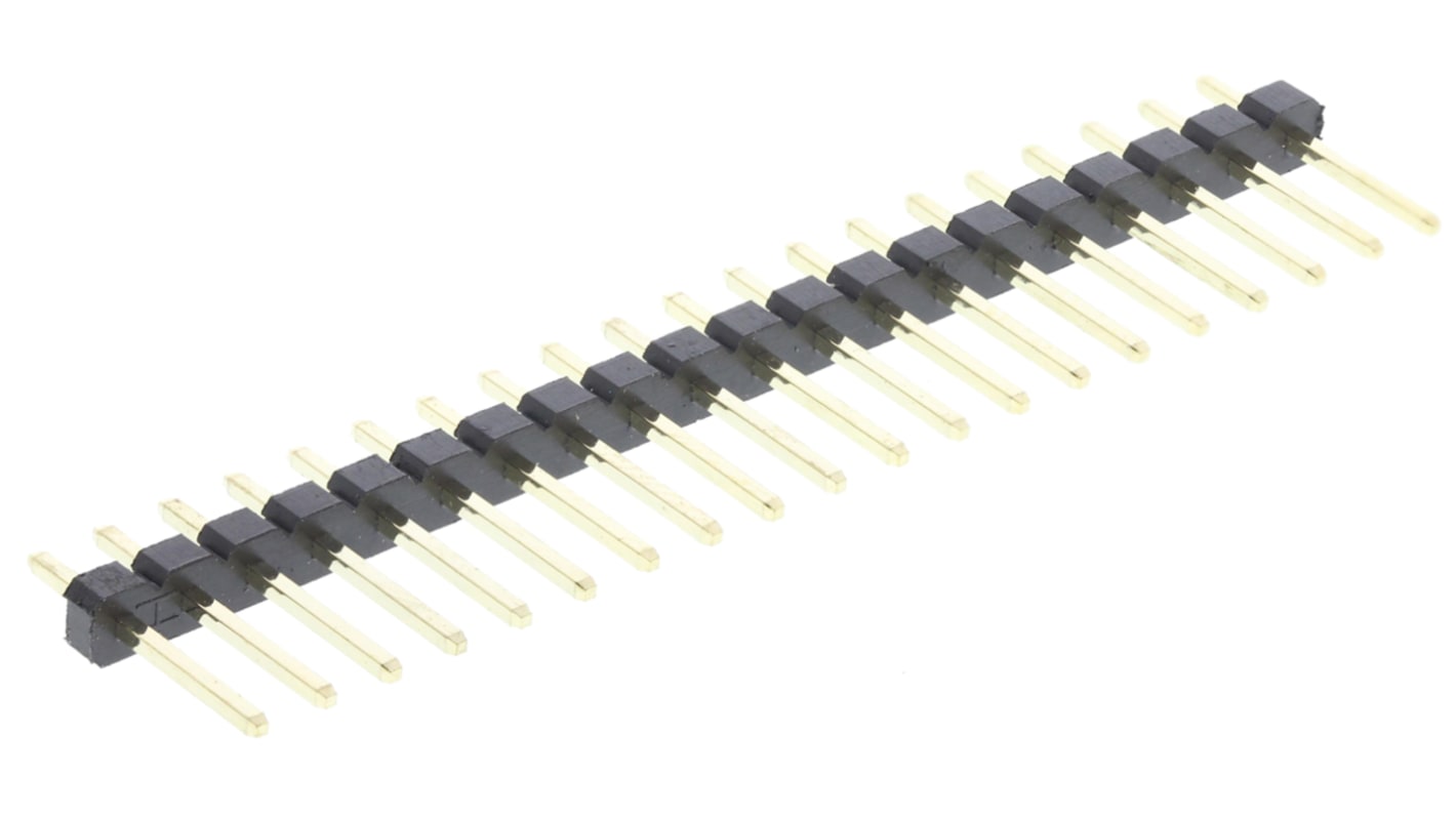 ASSMANN WSW ストレート ピンヘッダ 20極 2.54mm 1列, スルーホール実装