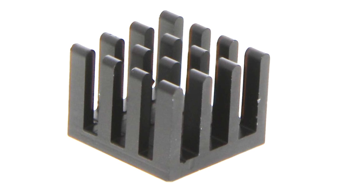 Fischer Elektronik Heatsink, Universal Square Alu, 27.4K/W, 14 x 14 x 10mm, Adhesive Foil, Conductive Foil