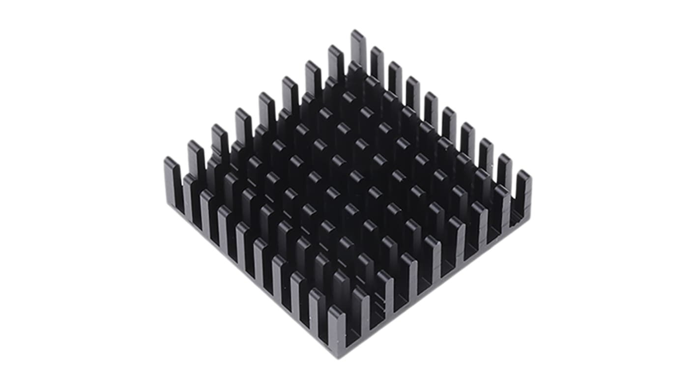 Fischer Elektronik Heatsink, Universal Square Alu, 15.7K/W, 35 x 35 x 10mm, Adhesive Foil, Conductive Foil