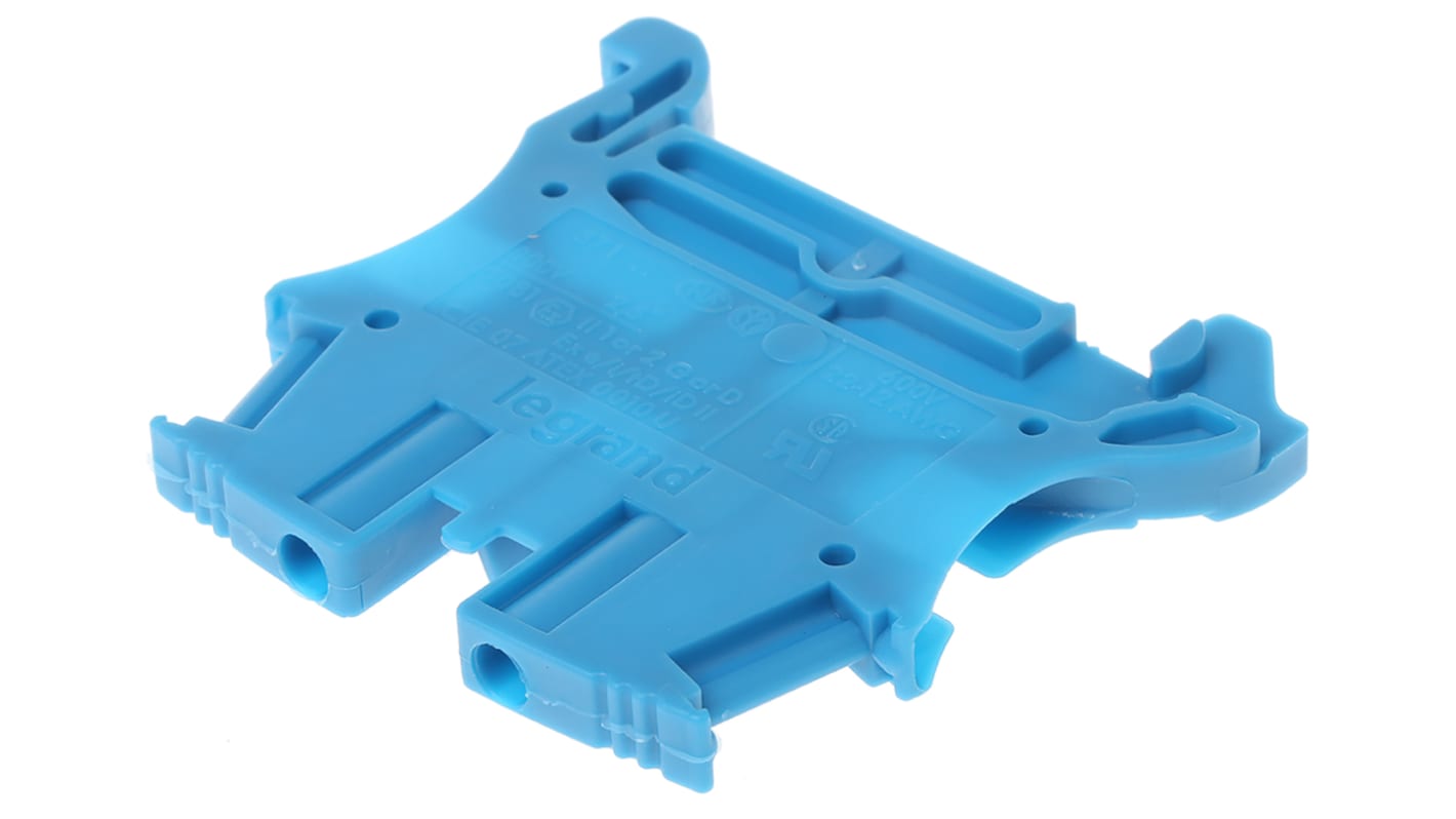 Legrand 371 Series Blue DIN Rail Terminal Block, 2.5mm², Single-Level, Screw Termination