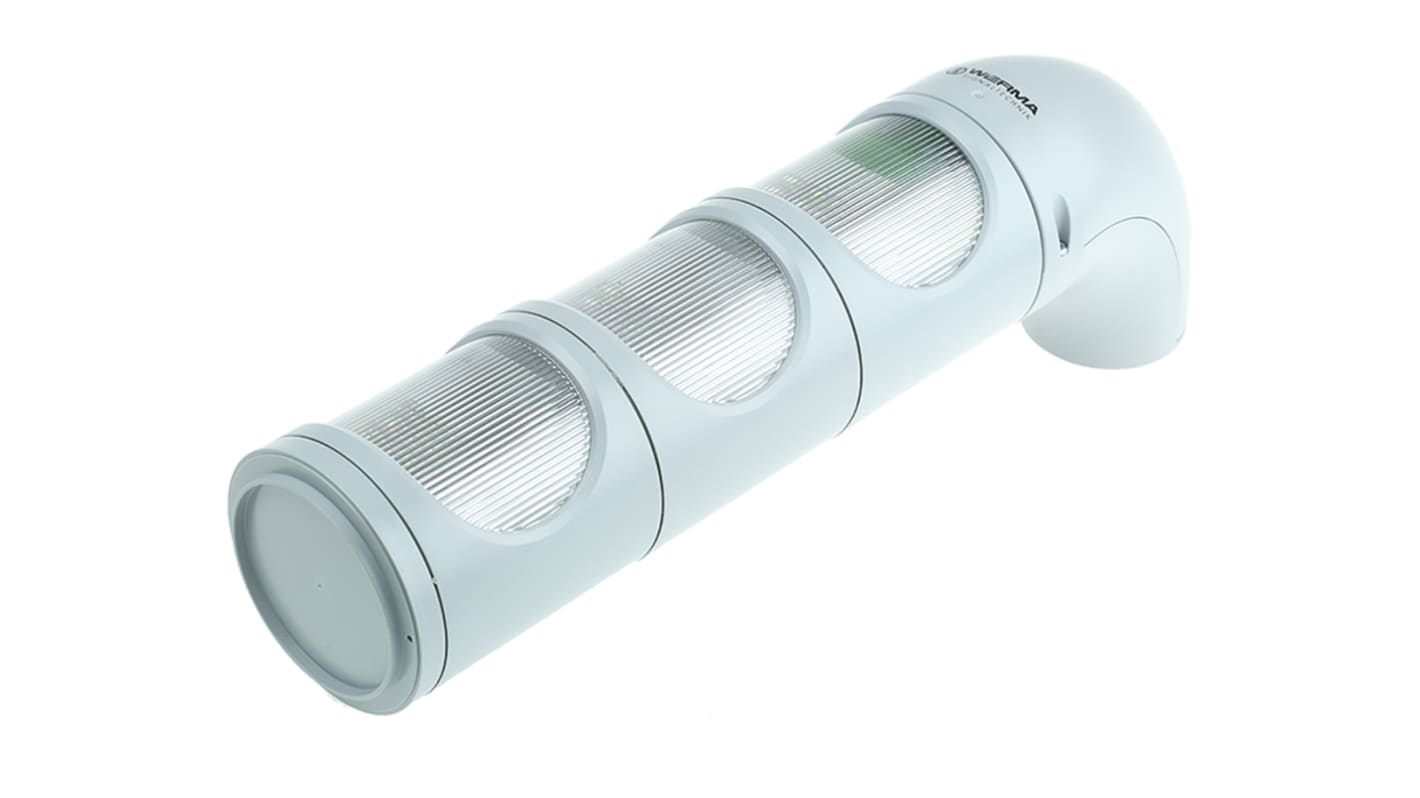 Rs-Online Torretta di segnalazione Werma 24 V c.c. LED 3 elementi lenti Rosso/Giallo/Verde