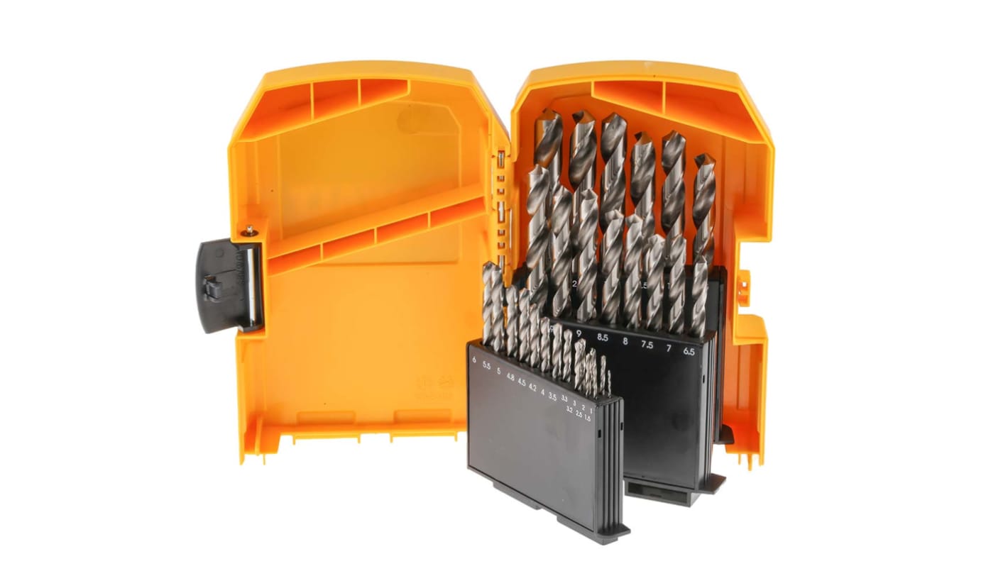 DT5929R GB DeWALT 29 Piece Twist Drill Bit Set for Metal 13mm Max 1mm Min HSS G Bits RS
