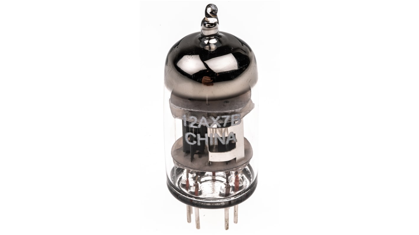 RS PRO Double Triode Thermionic Valve, B9A Base, 1W, 12.6V, 22.5 (Dia.) x 57mm