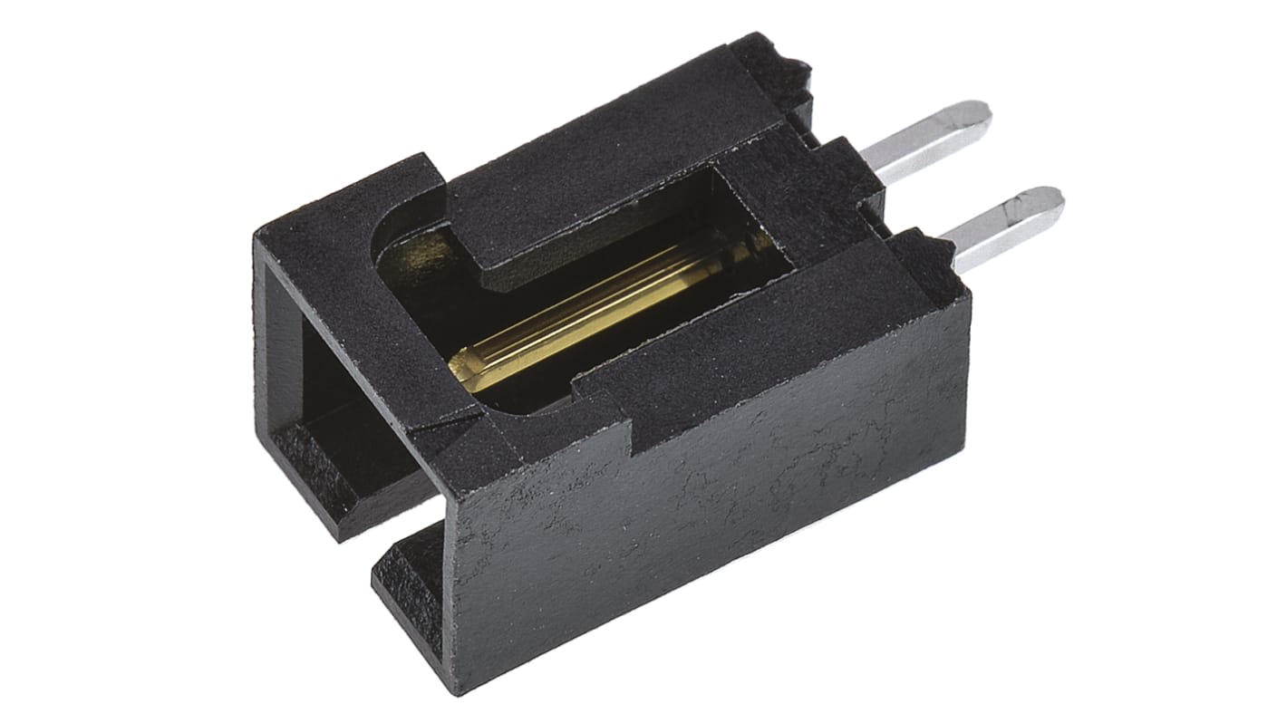 Molex SL Series Straight Through Hole PCB Header, 2 Contact(s), 2.54mm Pitch, 1 Row(s), Shrouded