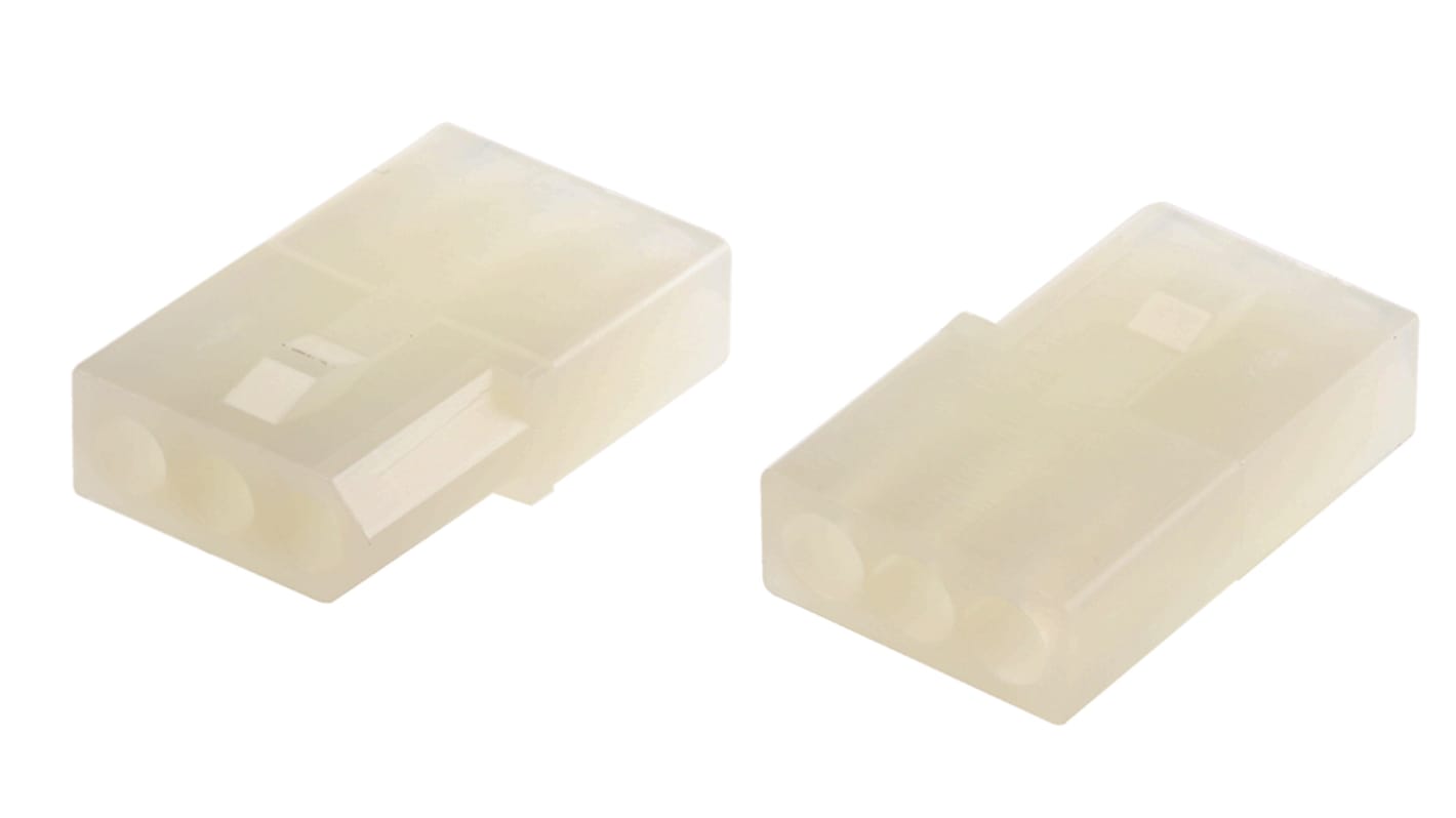 Molex, STANDARD .062" Female Connector Housing, 3.68mm Pitch, 3 Way, 1 Row