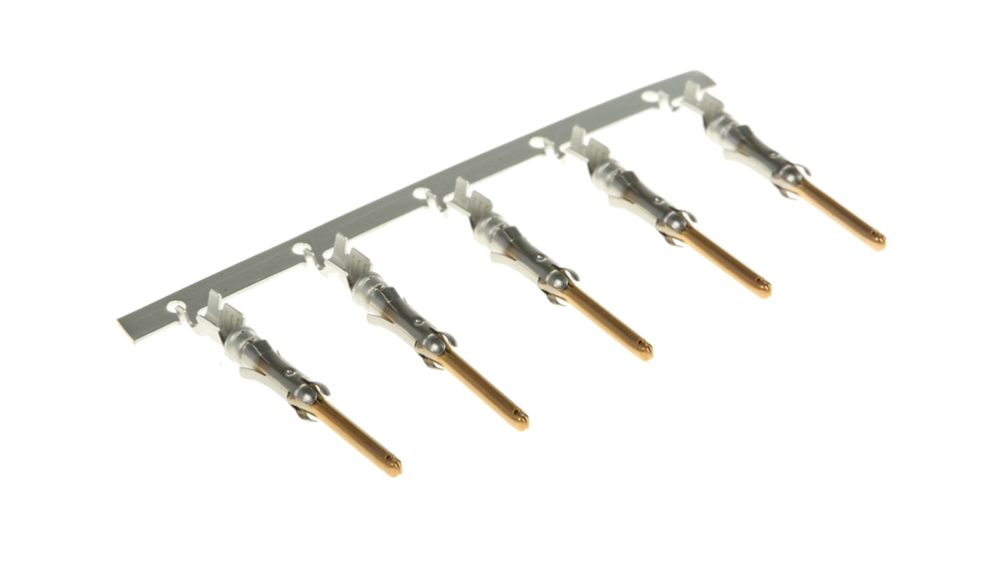 TE Connectivity Type III+ Series Male Crimp Terminal, 18AWG Min, 16AWG Max