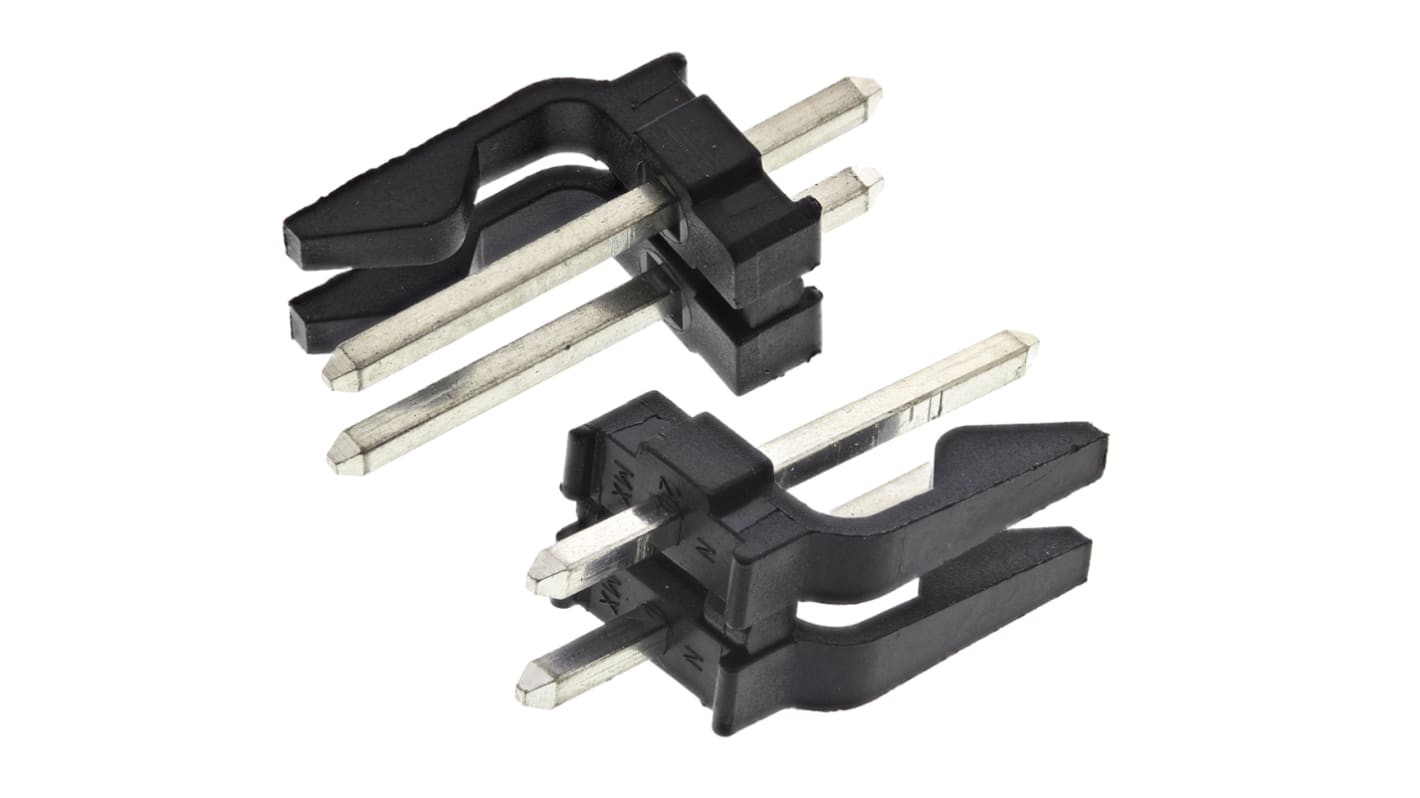 Molex 2p单排排针 直向线对板连接器, 3.96mm间距, 7.0A, 250.0 V, THT安装, KK 396系列