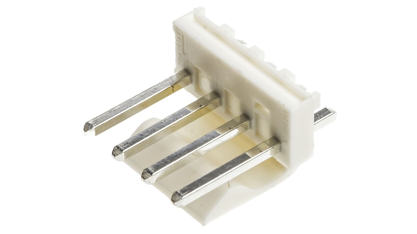 Regleta de pines Molex serie KK 396 de 4 vías, 1 fila, paso 3.96mm, para soldar, Montaje en orificio pasante