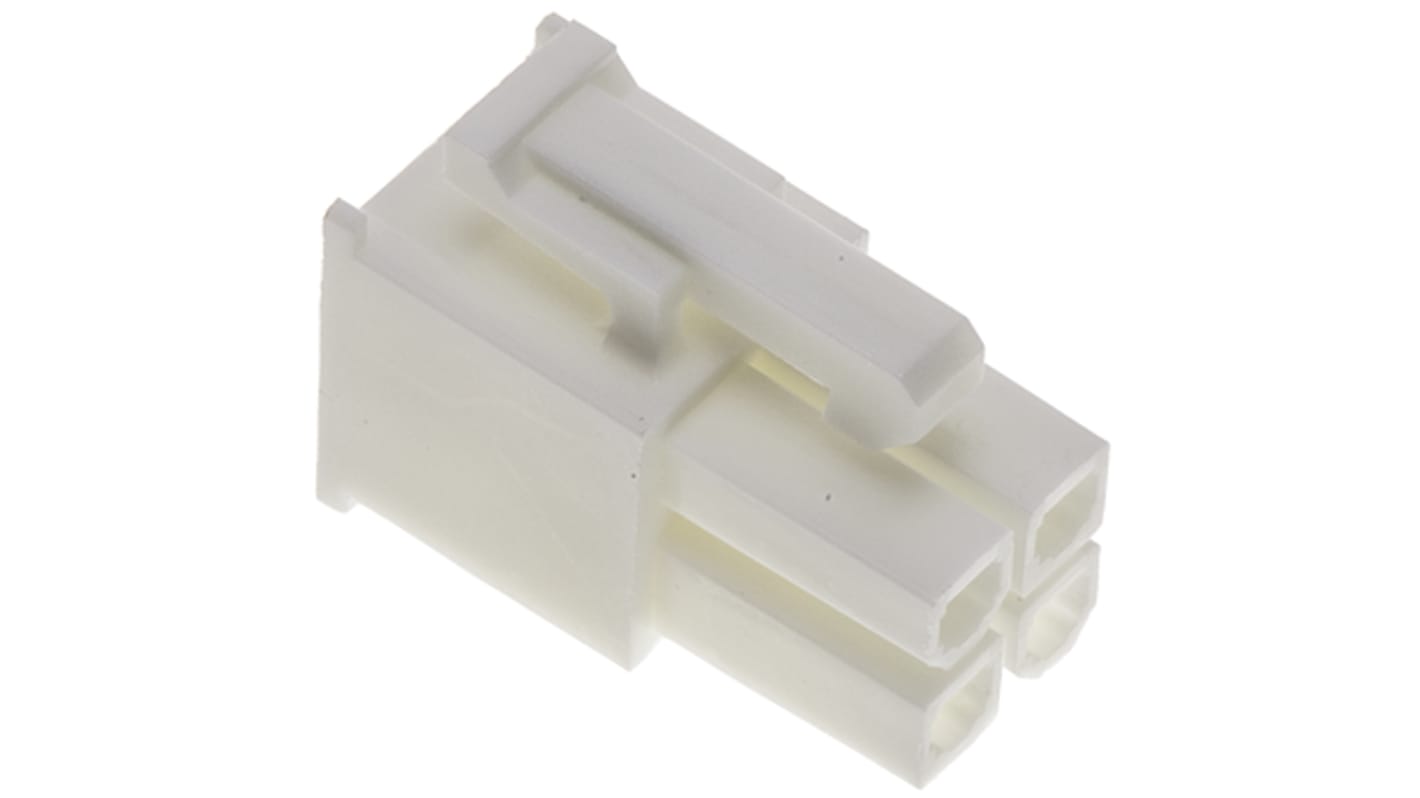 Molex Mini-Fit Jr Steckverbindergehäuse Buchse 4.2mm, 4-polig / 2-reihig Gerade, Kabelmontage für Mini-Fit Jr. Buchse