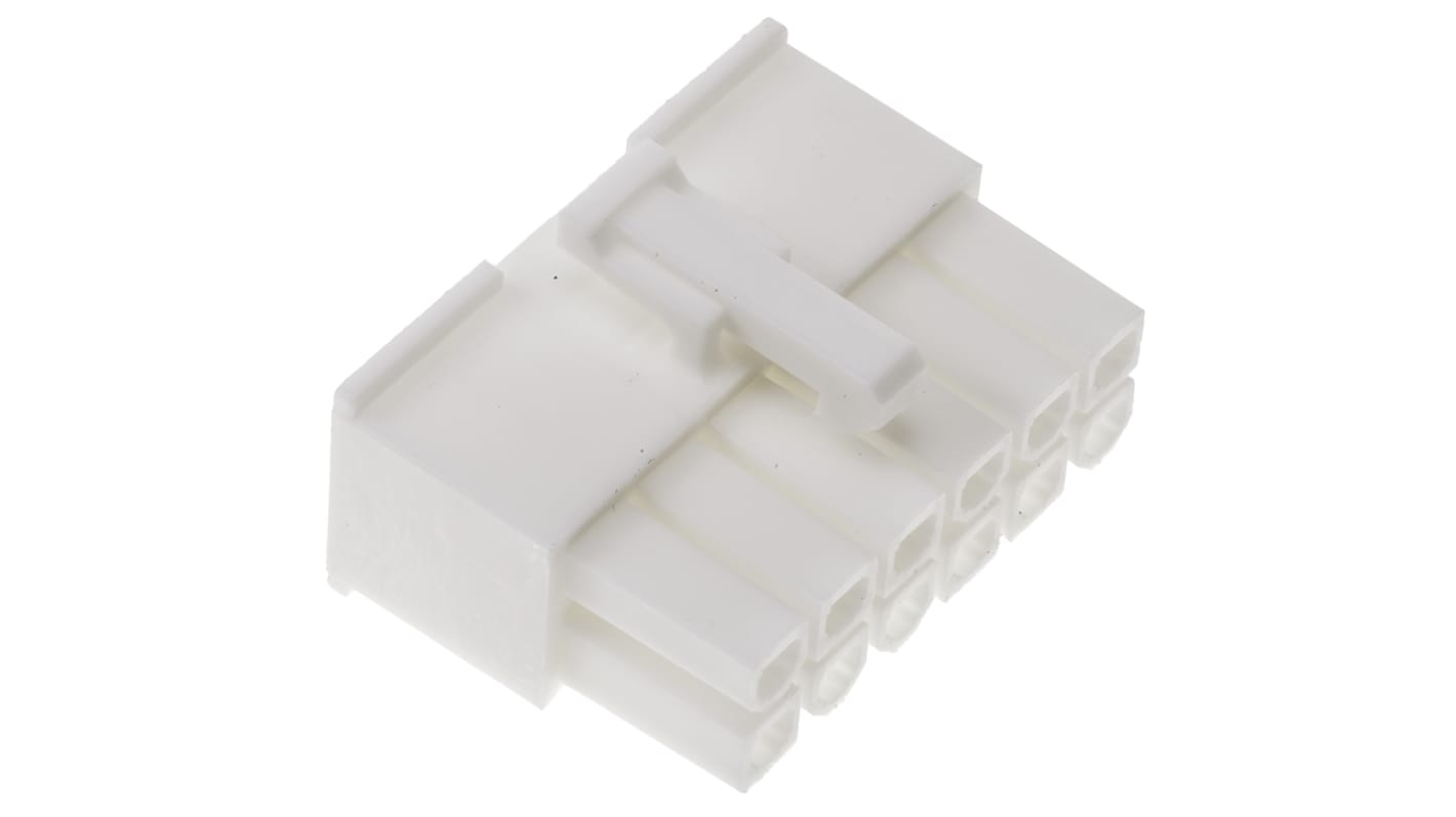 Molex, Mini-Fit Jr Male Connector Housing, 4.2mm Pitch, 12 Way, 2 Row