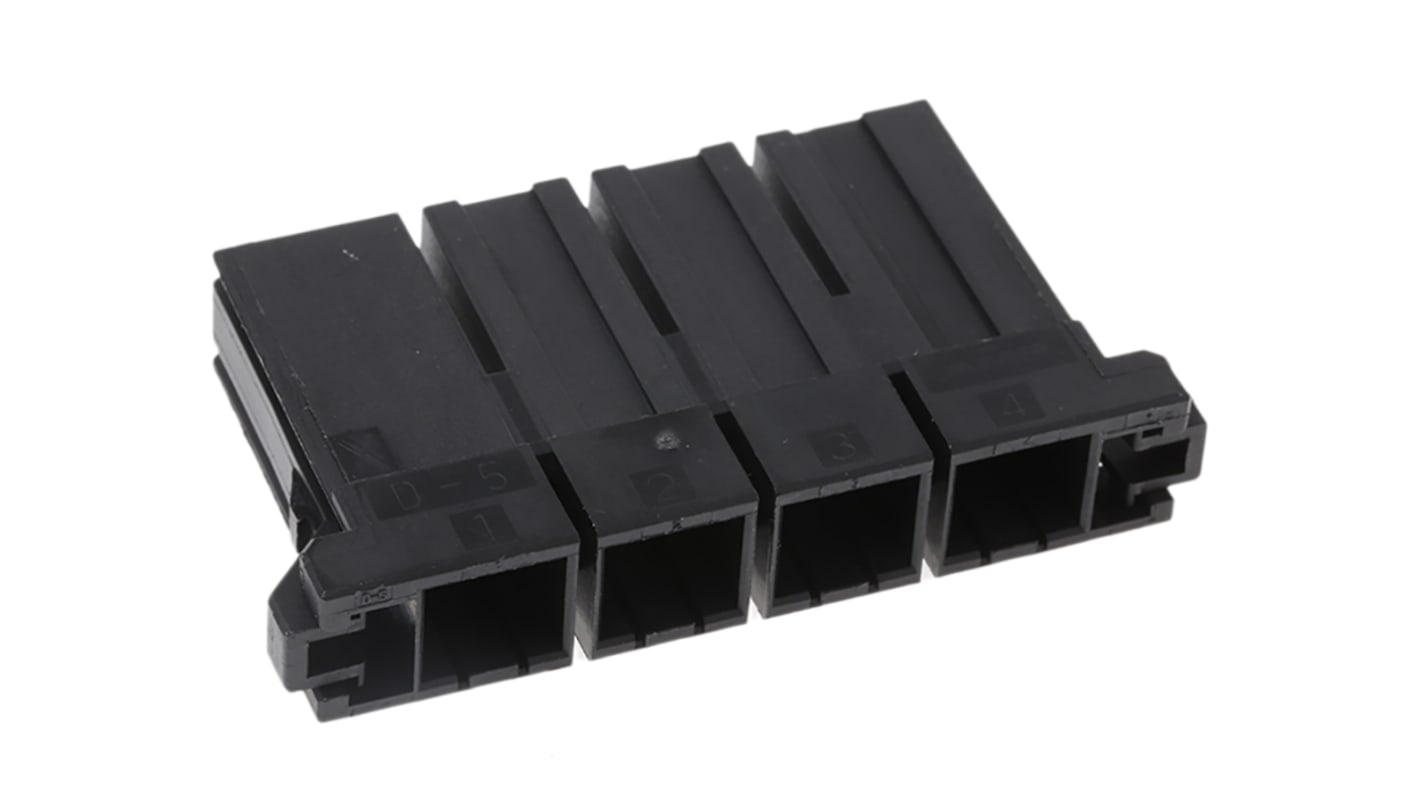 TE Connectivity, Dynamic 5000 Female Connector Housing, 10.16mm Pitch, 4 Way, 1 Row
