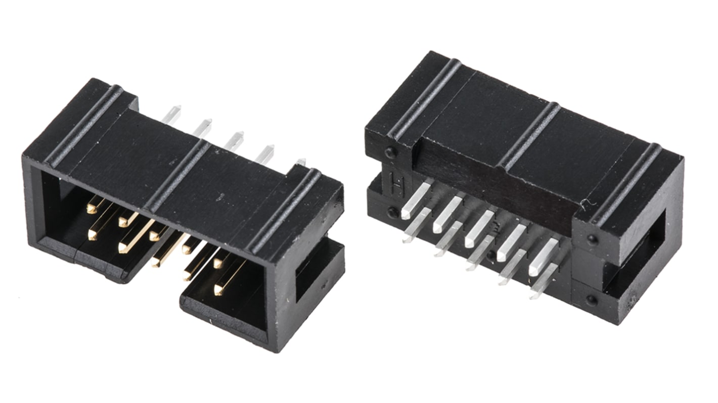 Wtyk PCB 10-pinowe raster: 2.54mm 2-rzędowe TE Connectivity Przewlekany 1.0A 250.0 V.