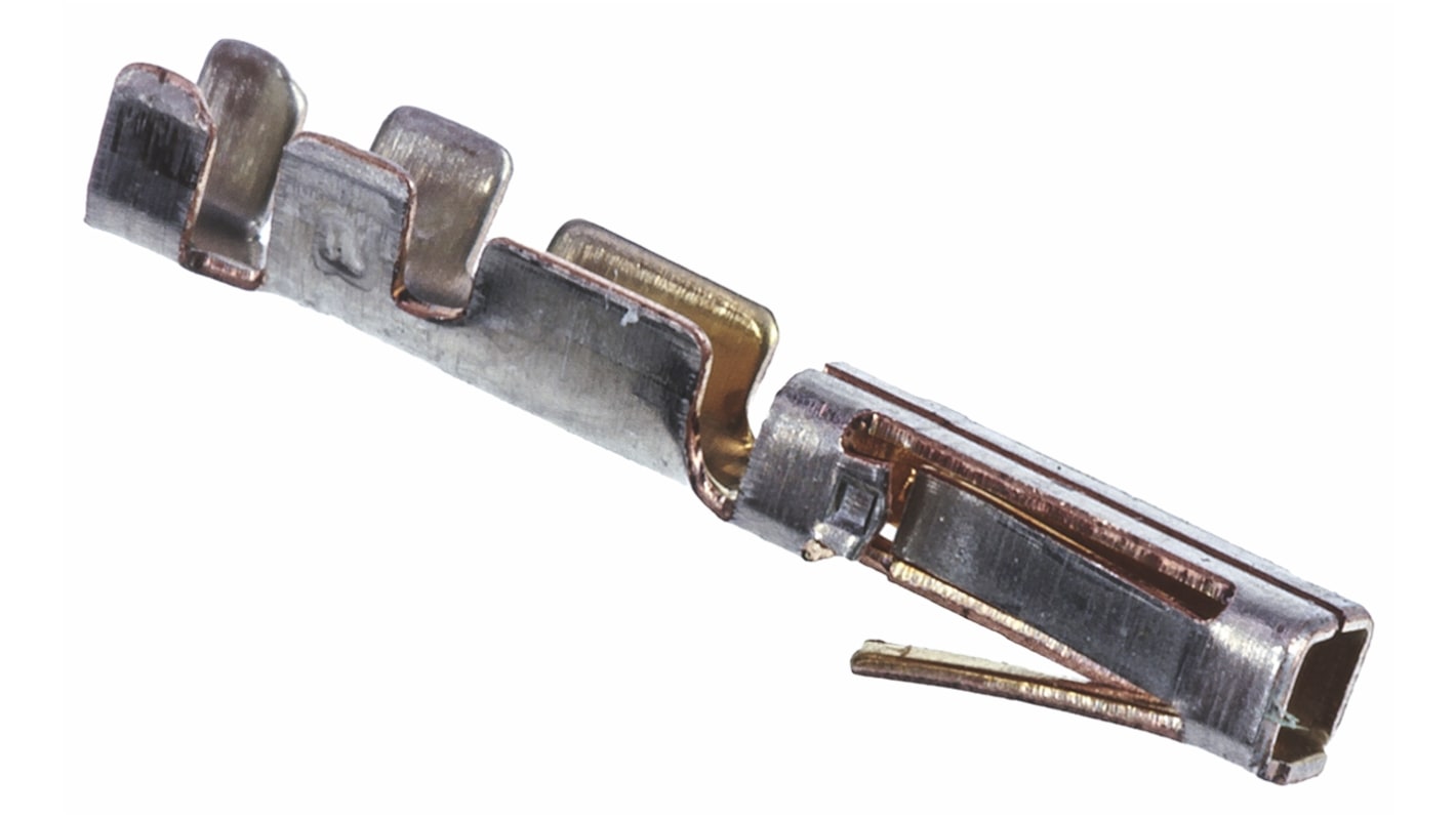 TE Connectivity AMPMODU MOD II Series Female Crimp Terminal, 26AWG Min, 22AWG Max