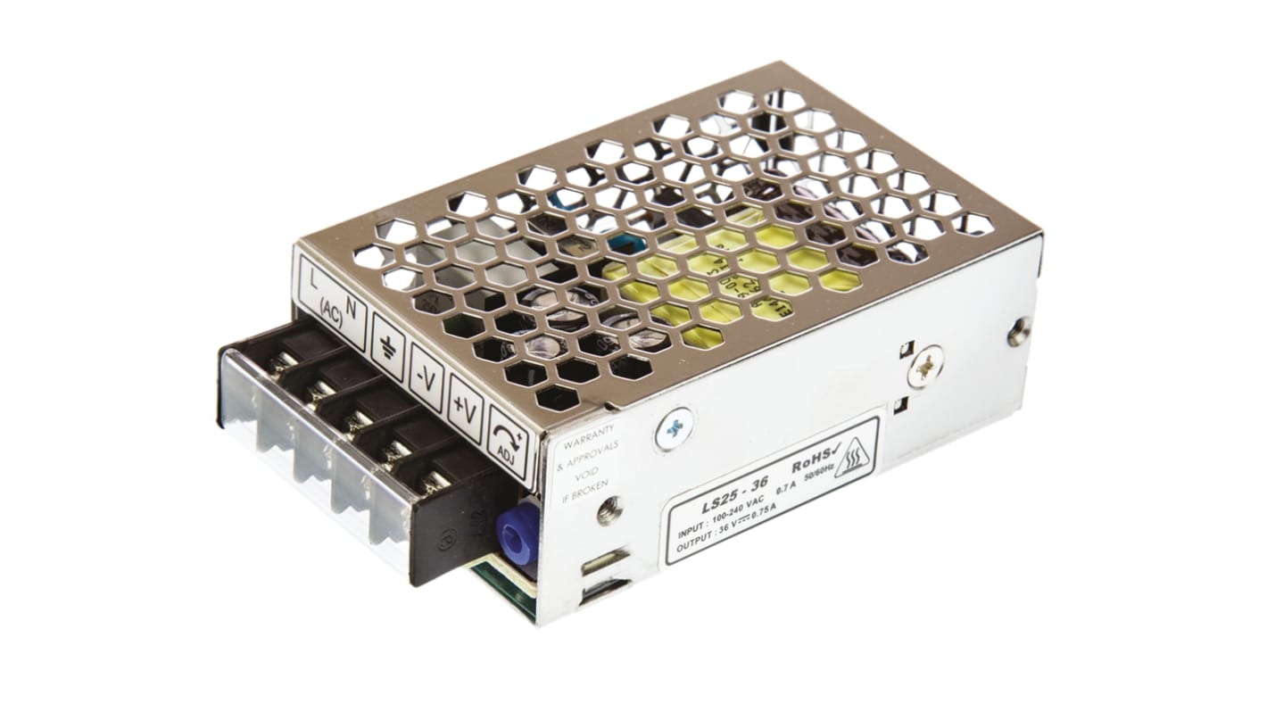 TDK-Lambda Schaltnetzteil, 36V dc / 750mA 25W 125 → 373 V dc, 88 → 264 V ac Geschlossen, Gehäusemontage