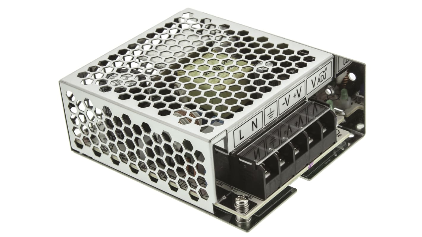 TDK-Lambda 35W开关电源, 24V 直流, 1.5A, 底盘安装