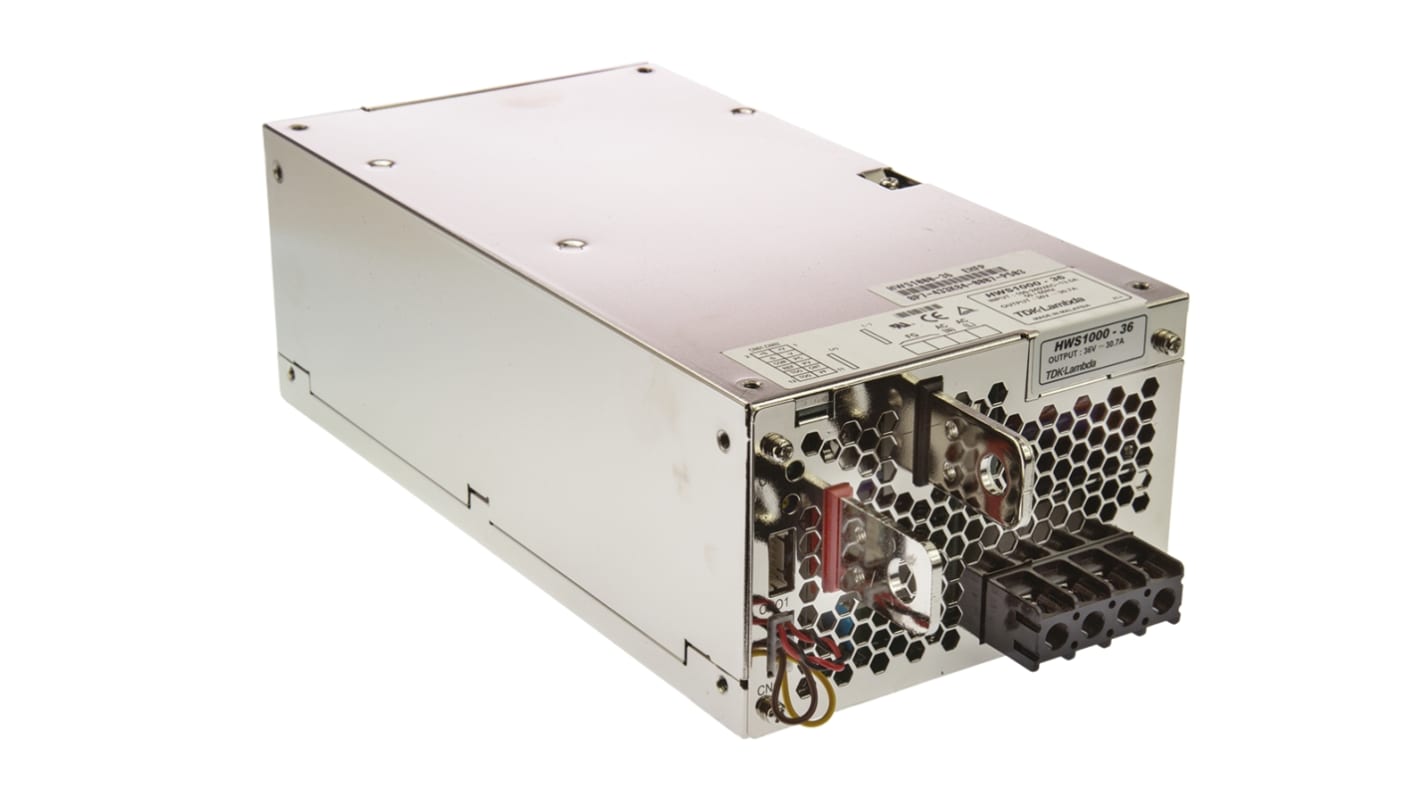 TDK-Lambda Switching Power Supply, HWS1000-36, 36V dc, 29.3A, 1kW, 1 Output, 120 → 330 V dc, 85 → 265 V