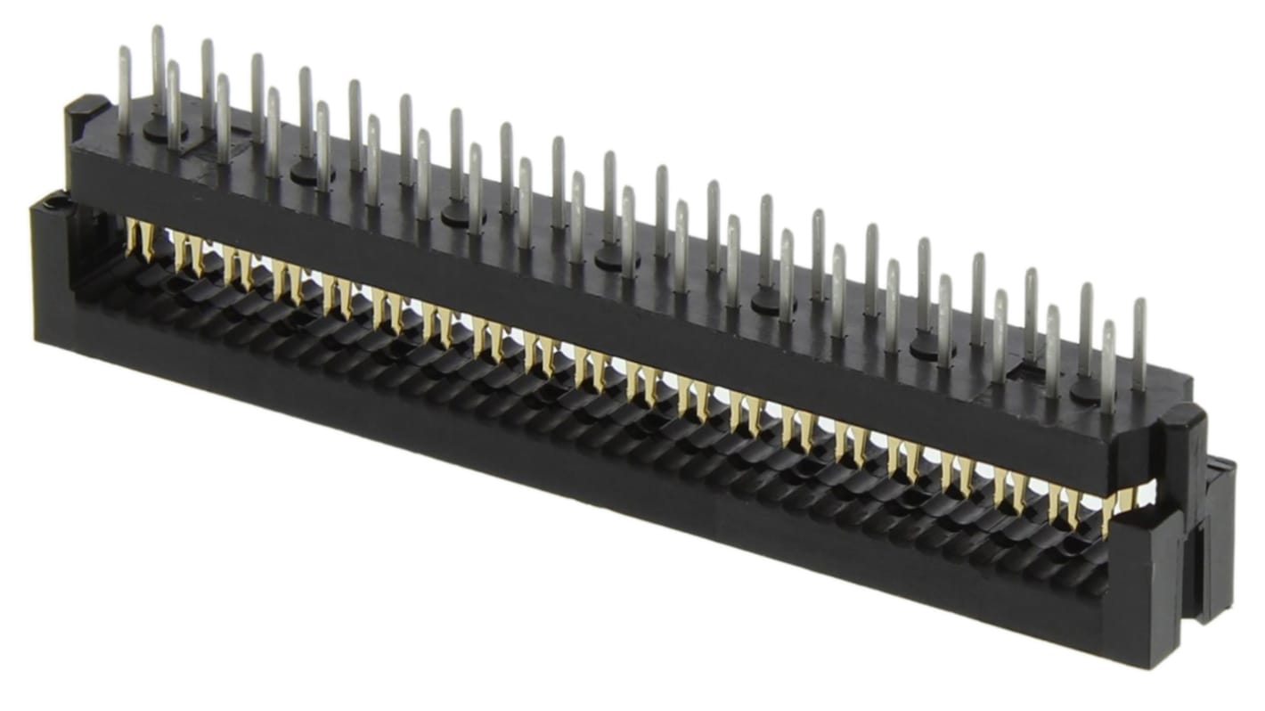 TE Connectivity AMP-LATCH IDC-Steckverbinder Stecker, gewinkelt, 40-polig / 2-reihig, Raster 2.54mm