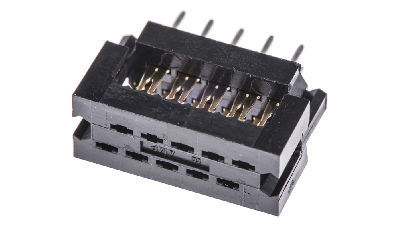 TE Connectivity 10-Way IDC Connector Plug for Cable Mount, 2-Row