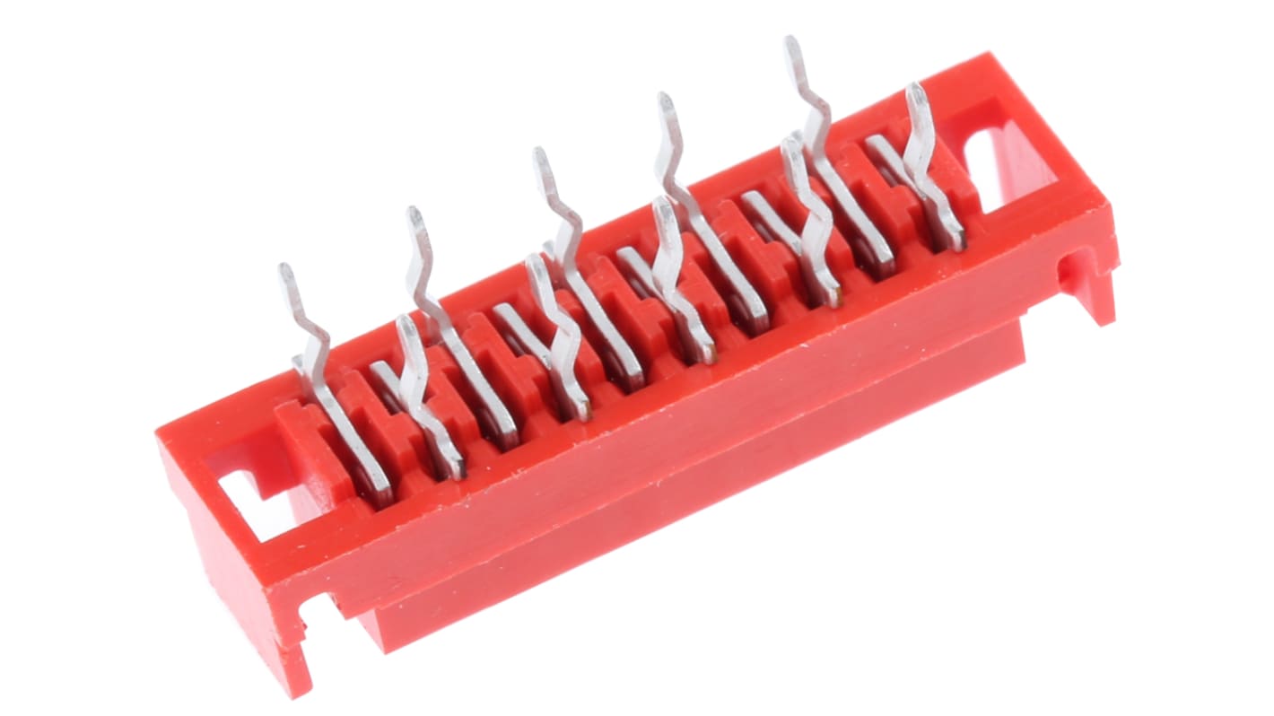 Gniazdo PCB 10 -pinowe 2 -rzędowe raster: 2.54mm Żeńskie na płytkę Proste Przewlekany