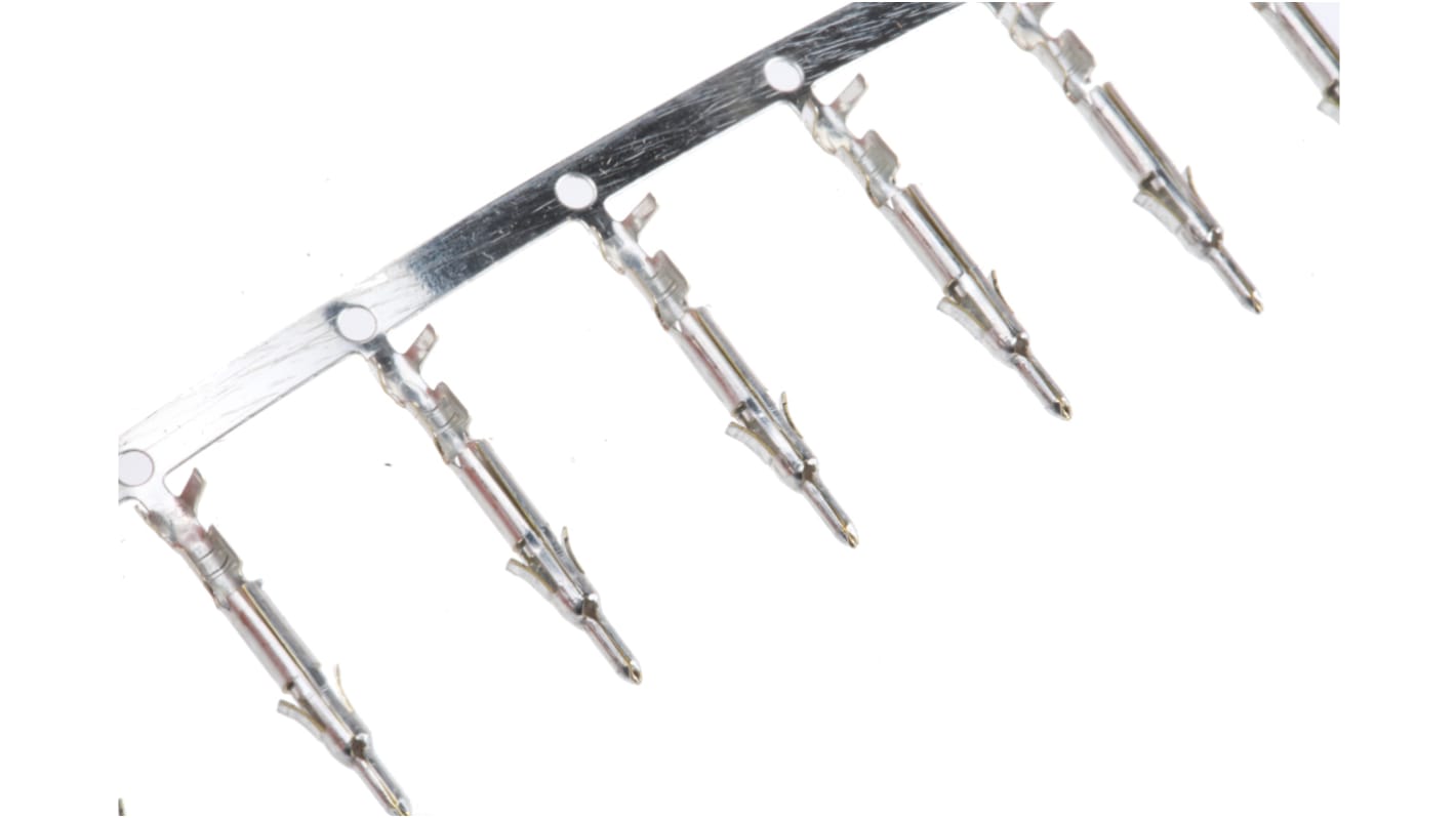 TE Connectivity Mini-Universal MATE-N-LOK Series Male Crimp Terminal, 26AWG Min, 22AWG Max