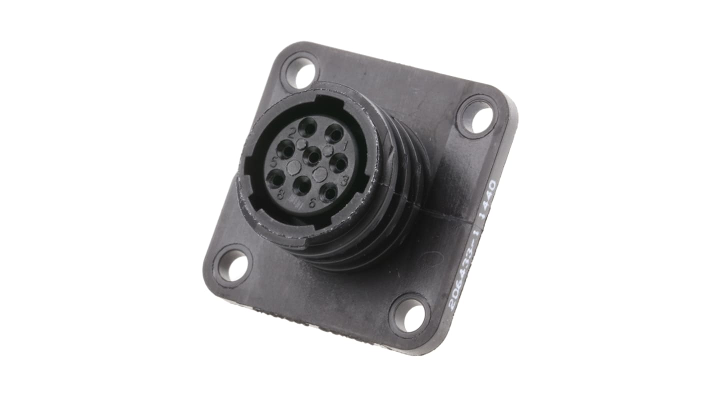 TE Connectivity Circular Connector, 8 Contacts, Panel Mount, Socket, Female, CPC Series 2 Series