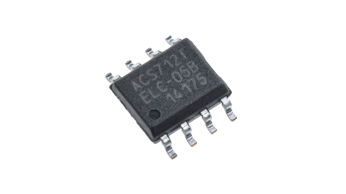 Sensore IC effetto Hall ACS712ELCTR-05B-T, 8-Pin, SOIC