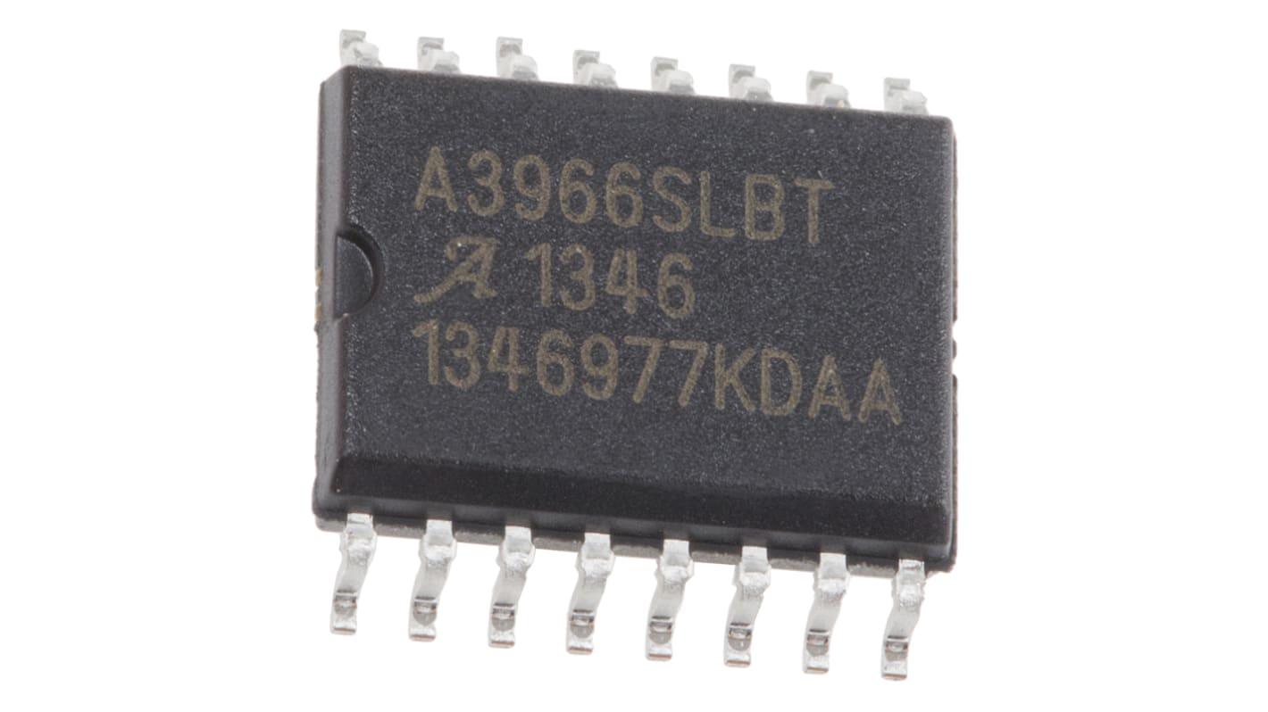 Allegro Microsystems A3966SLBTR-T, Stepper Motor Driver IC, 30 V 0.65A 16-Pin, SOIC W