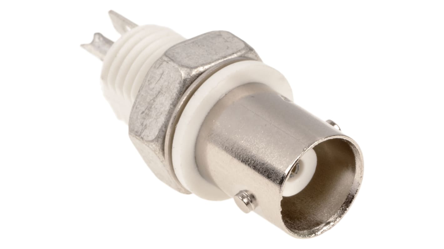Connettore coassiale Ad angolo diritto TE Connectivity, Femmina, 50Ω, Montaggio a pannello